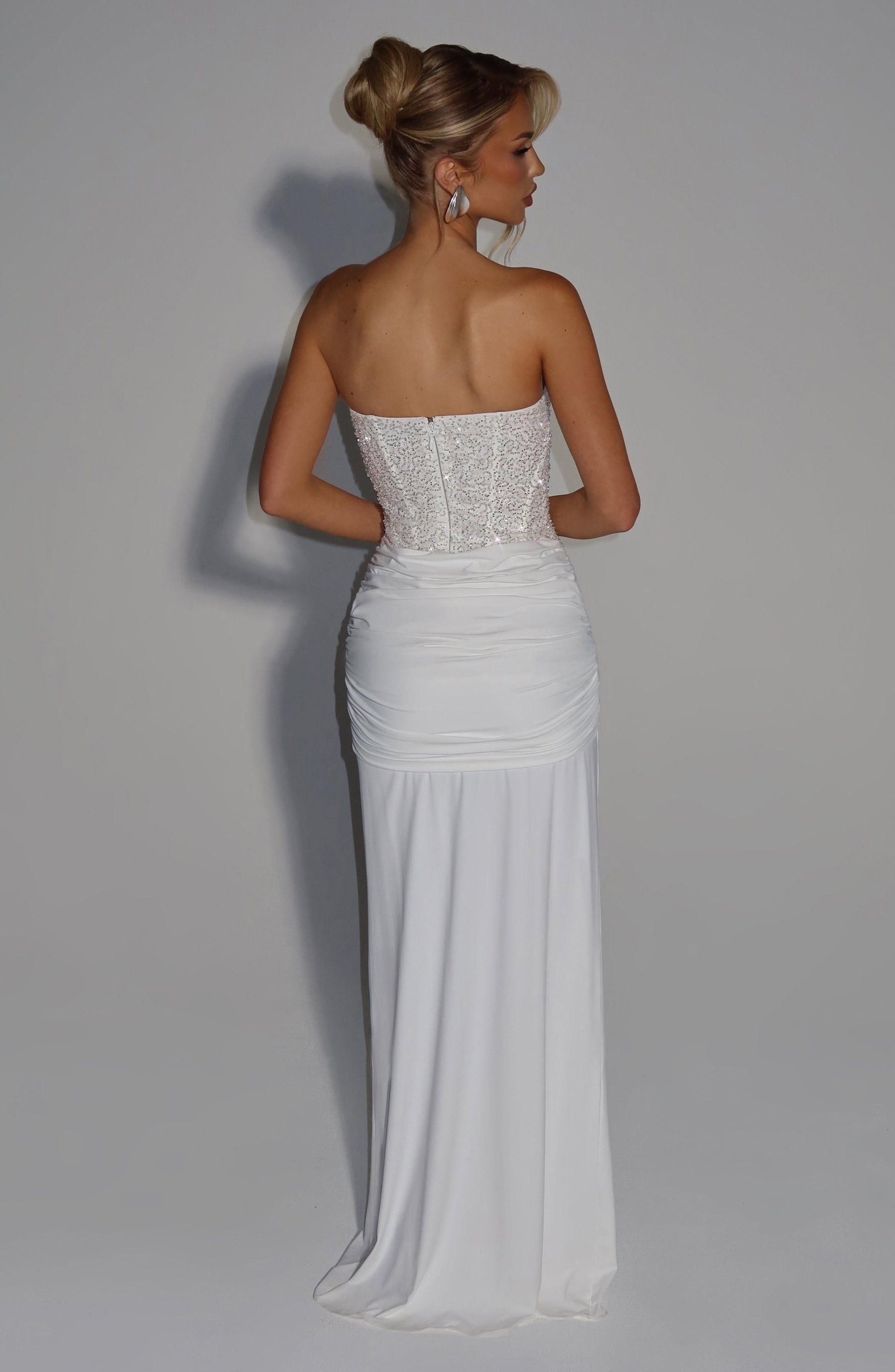Carina Maxi Elbise - Fildişi