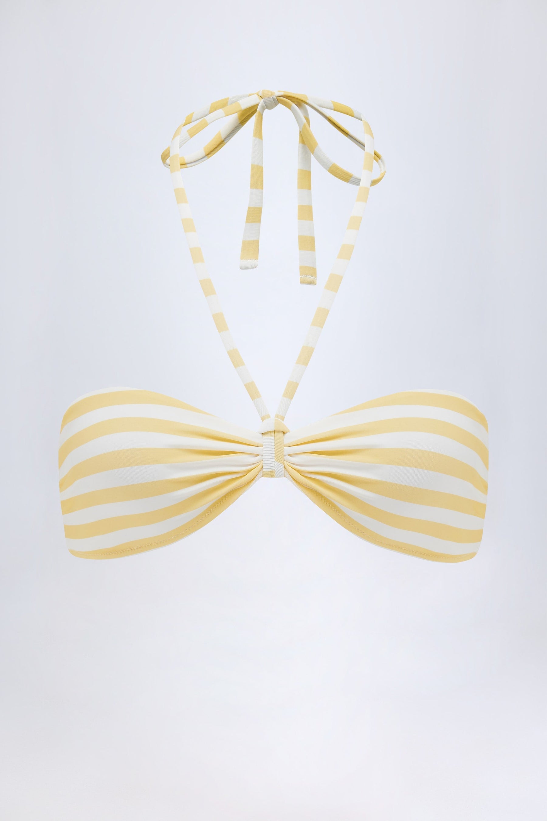 Limon Rengi Çok Yönlü Bikini Üstü