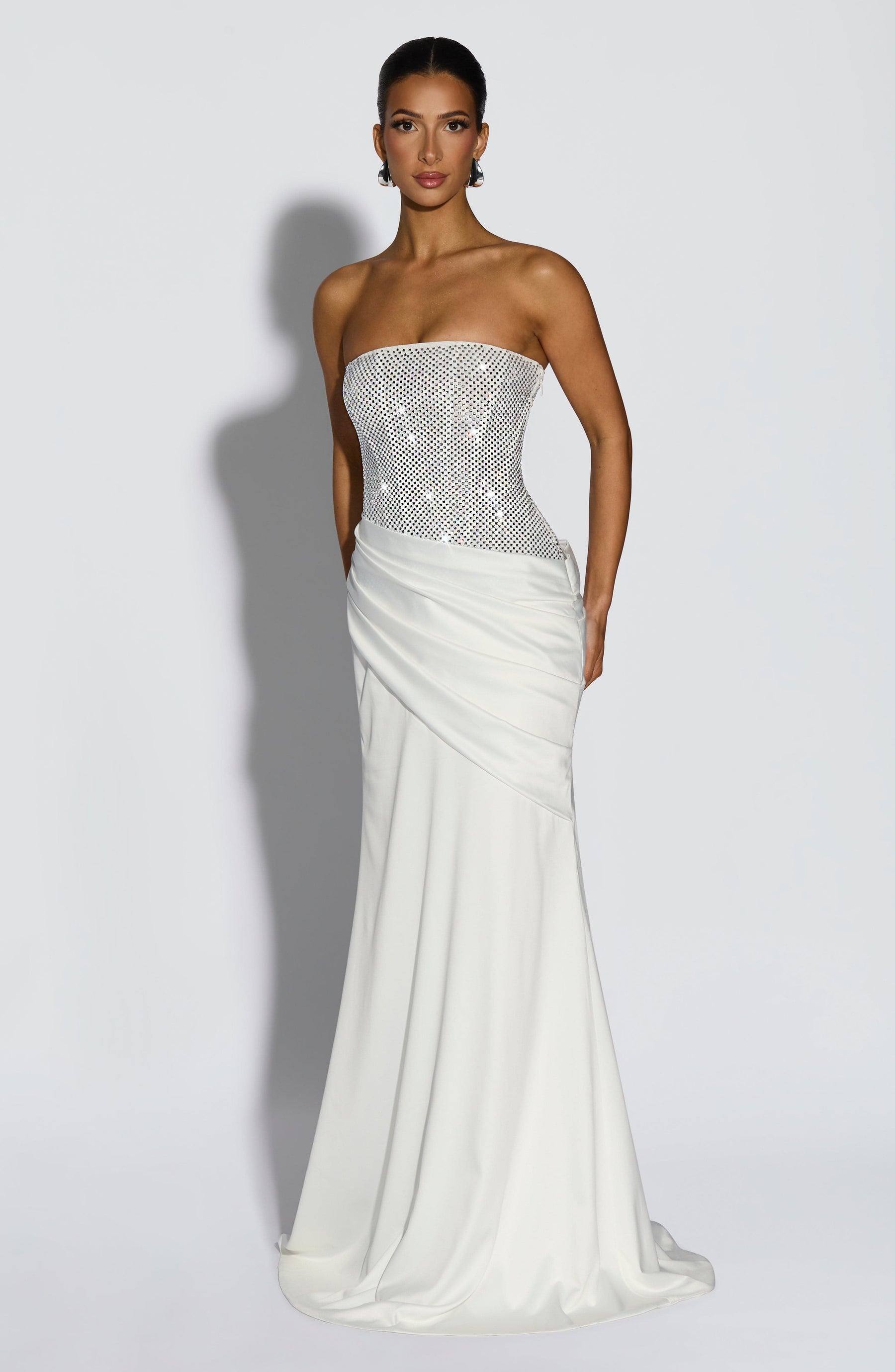 Celestia Maxi Elbise - Fildişi