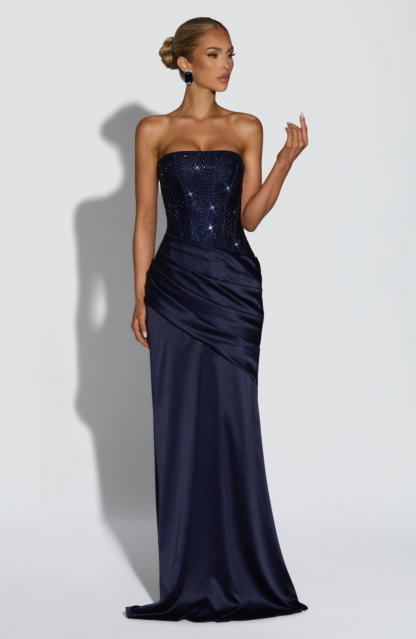 Celestia Maxi Elbise - Lacivert