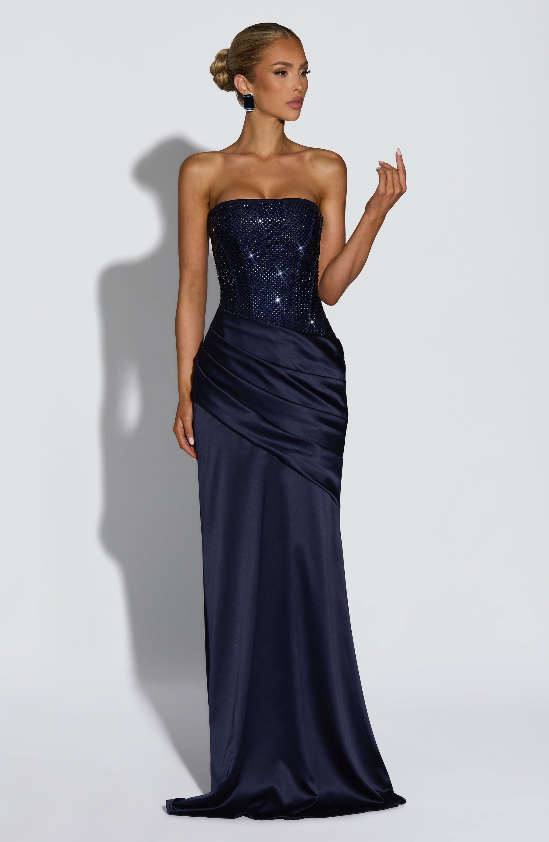 Celestia Maxi Elbise - Lacivert