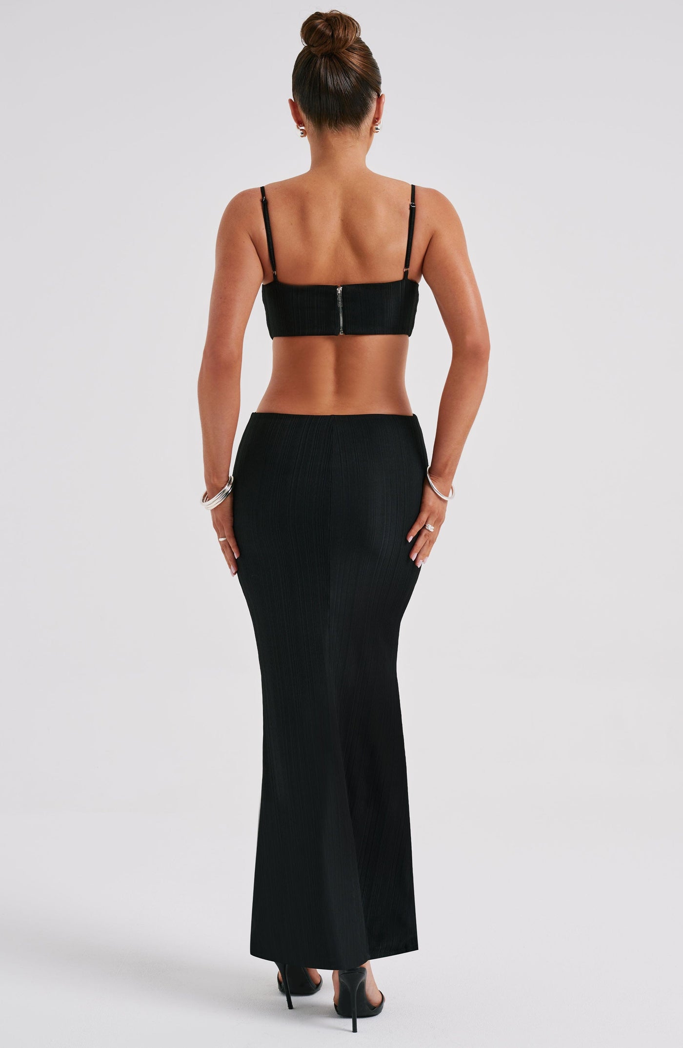 Celine Maxi Elbise - Siyah