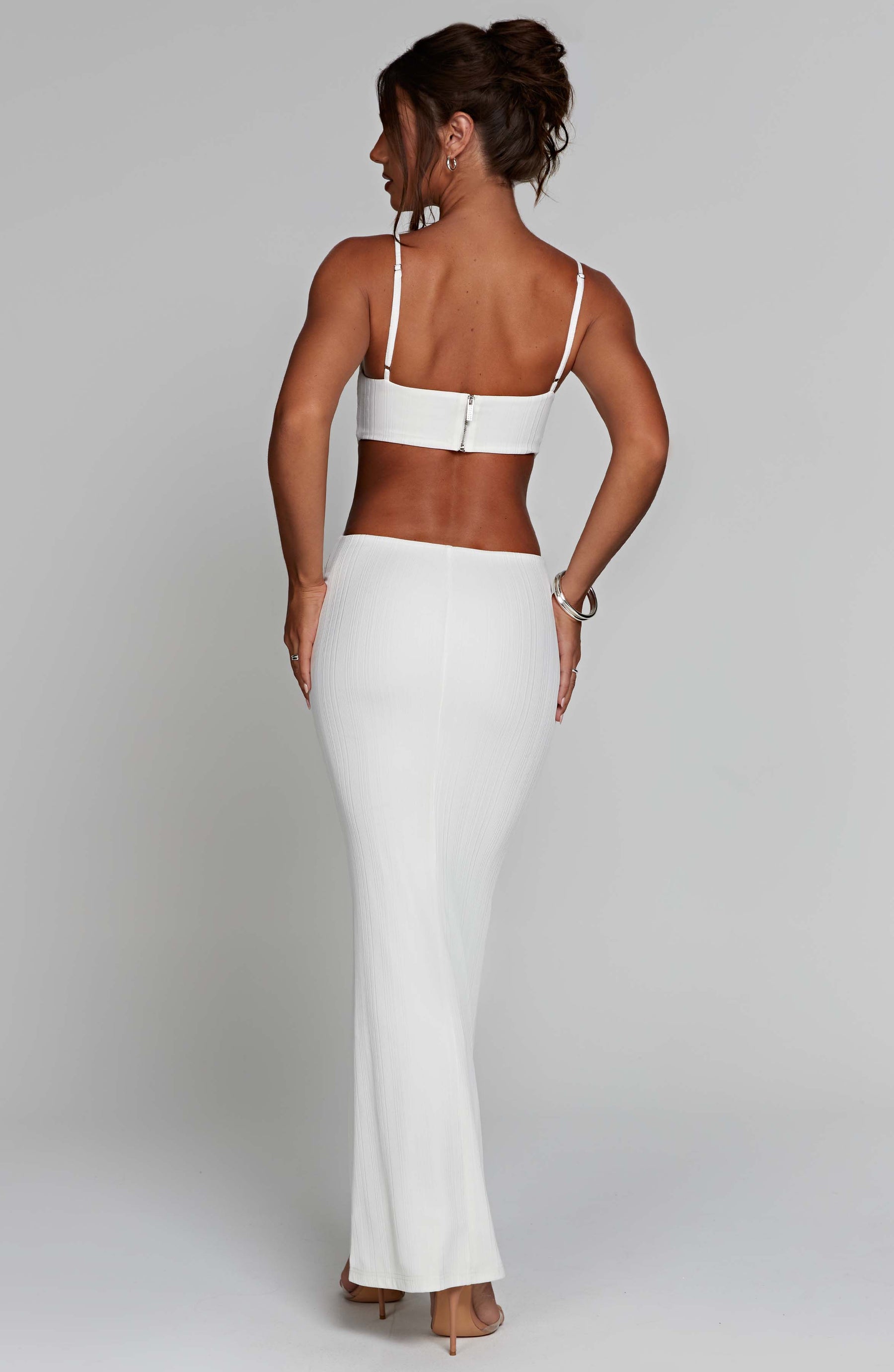 Celine Maxi Elbise - Beyaz