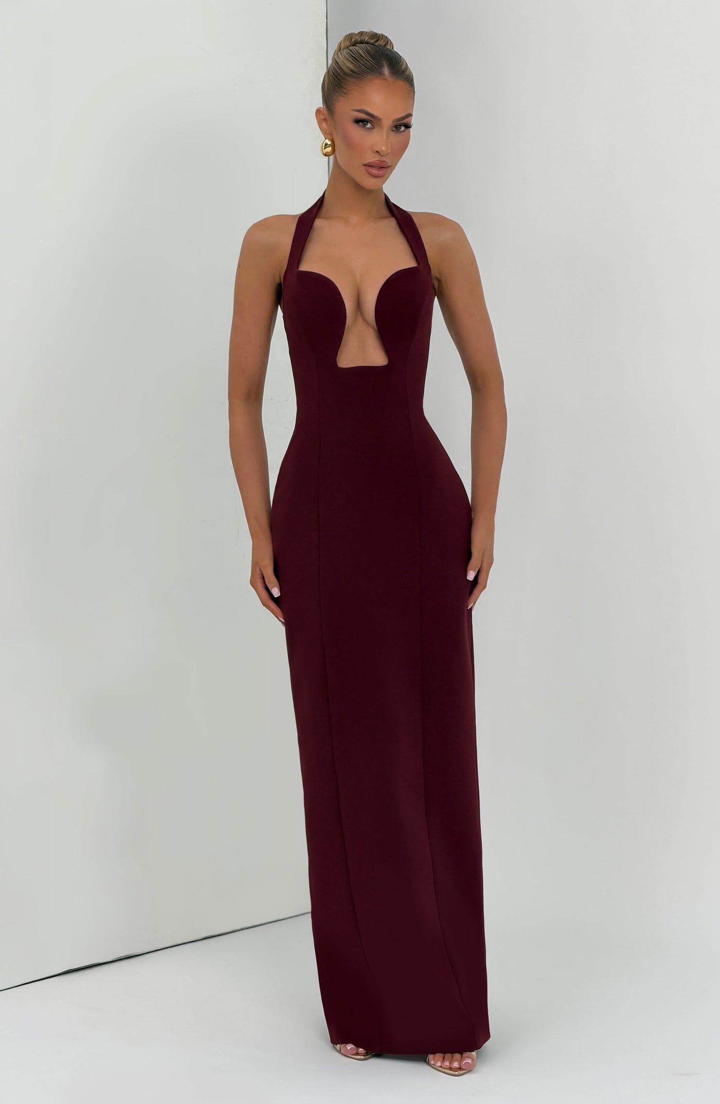 Charlotte Maxi Elbise - Kiraz Kırmızısı