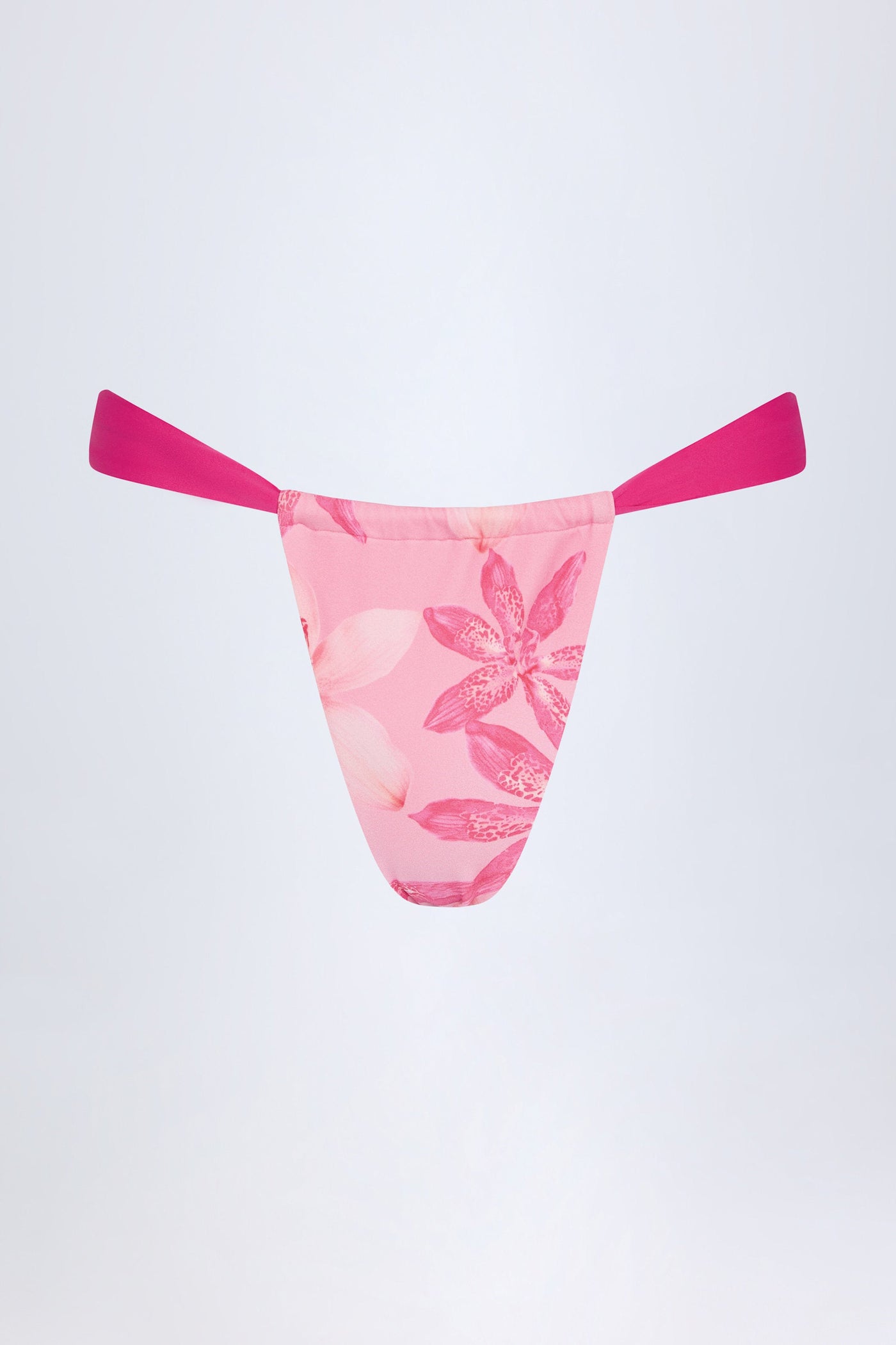 Pembe Orkide Desenli Şık Bikini Altı