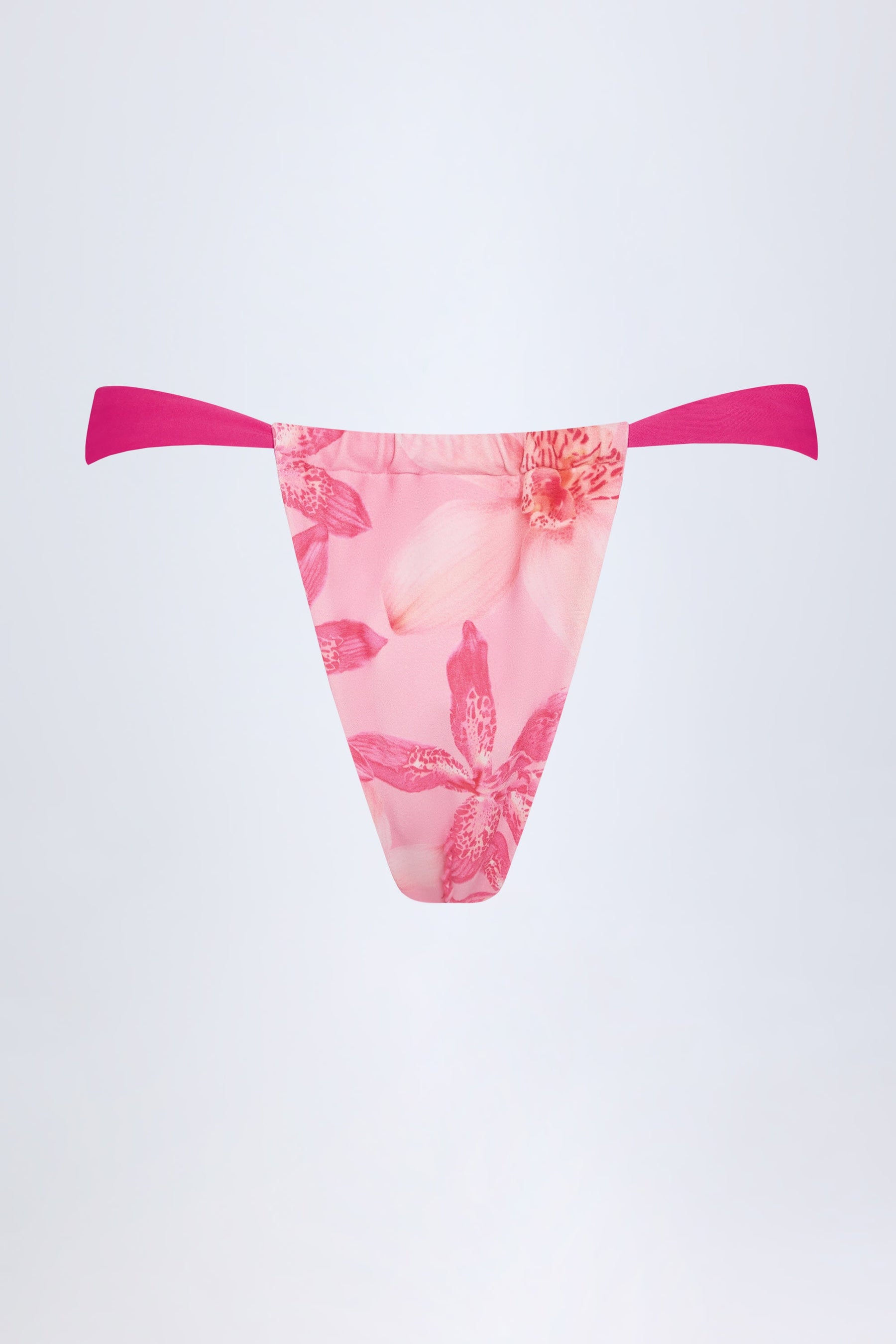 Pembe Orkide Desenli Şık Bikini Altı