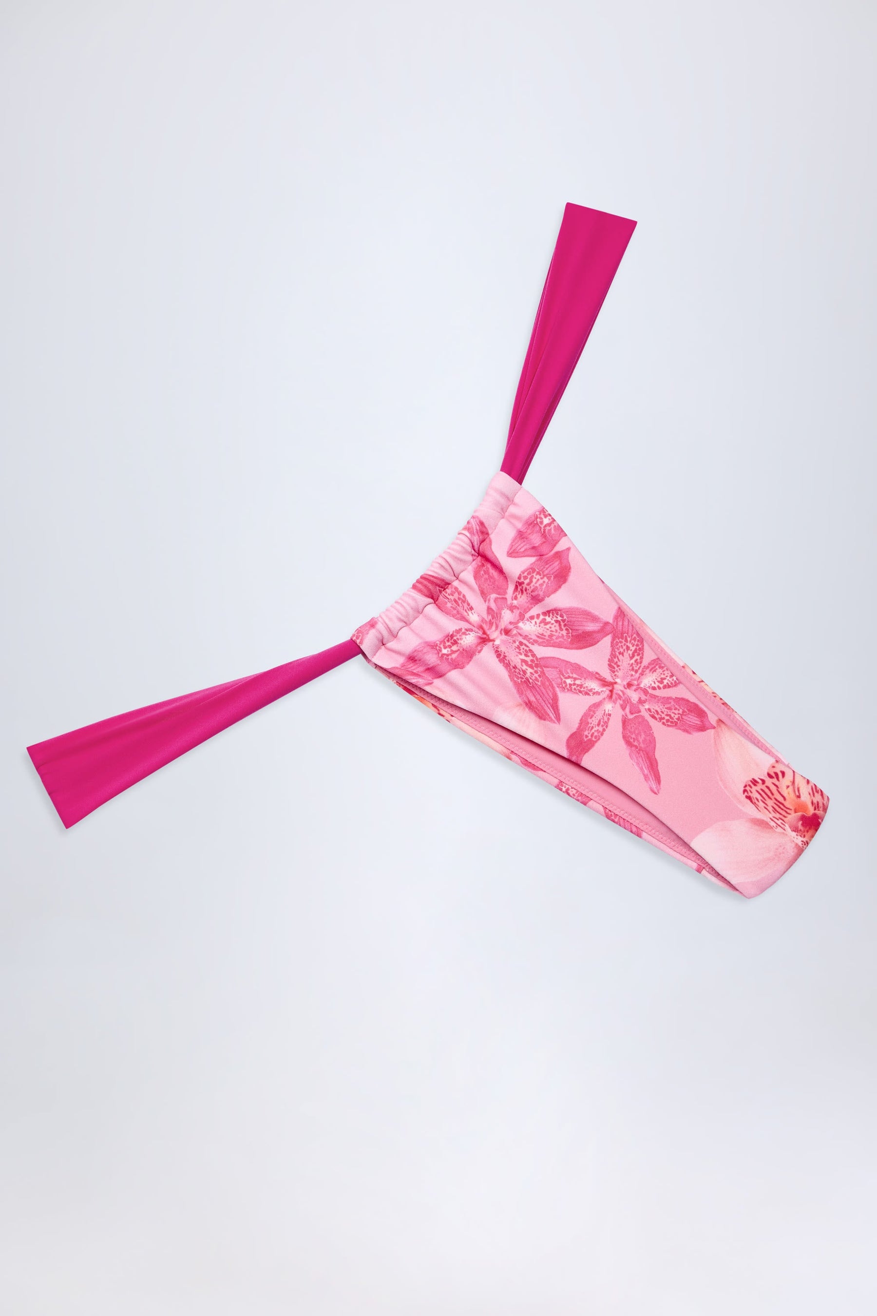 Pembe Orkide Desenli Şık Bikini Altı