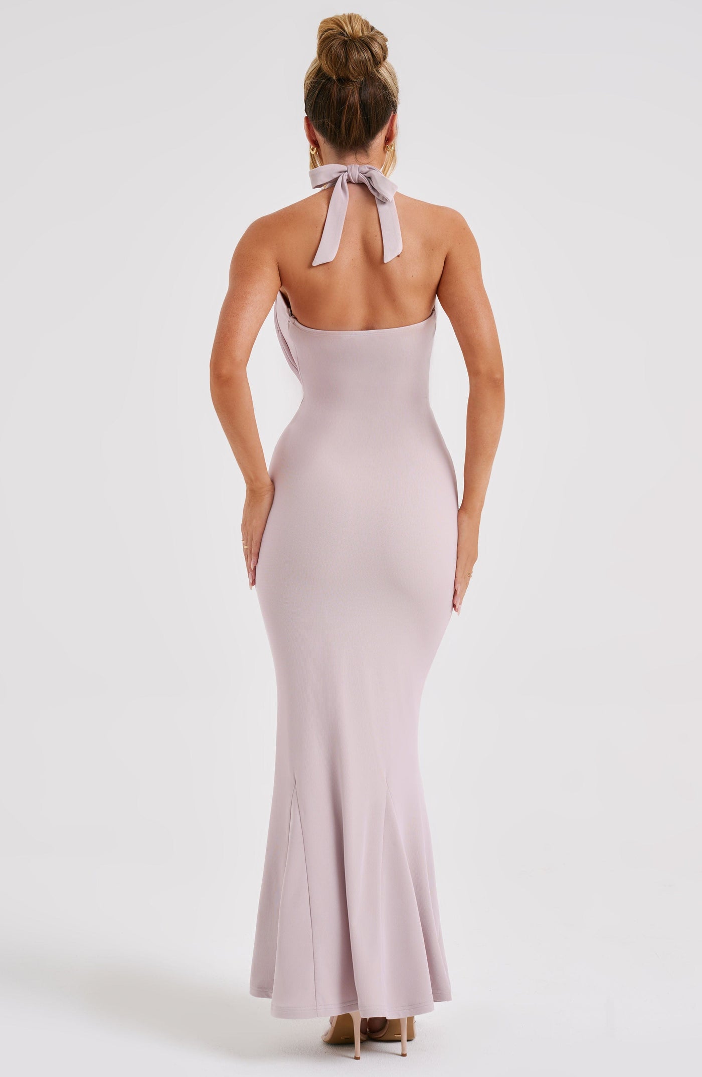 Chrishelle Maxi Elbise - Kemik Rengi
