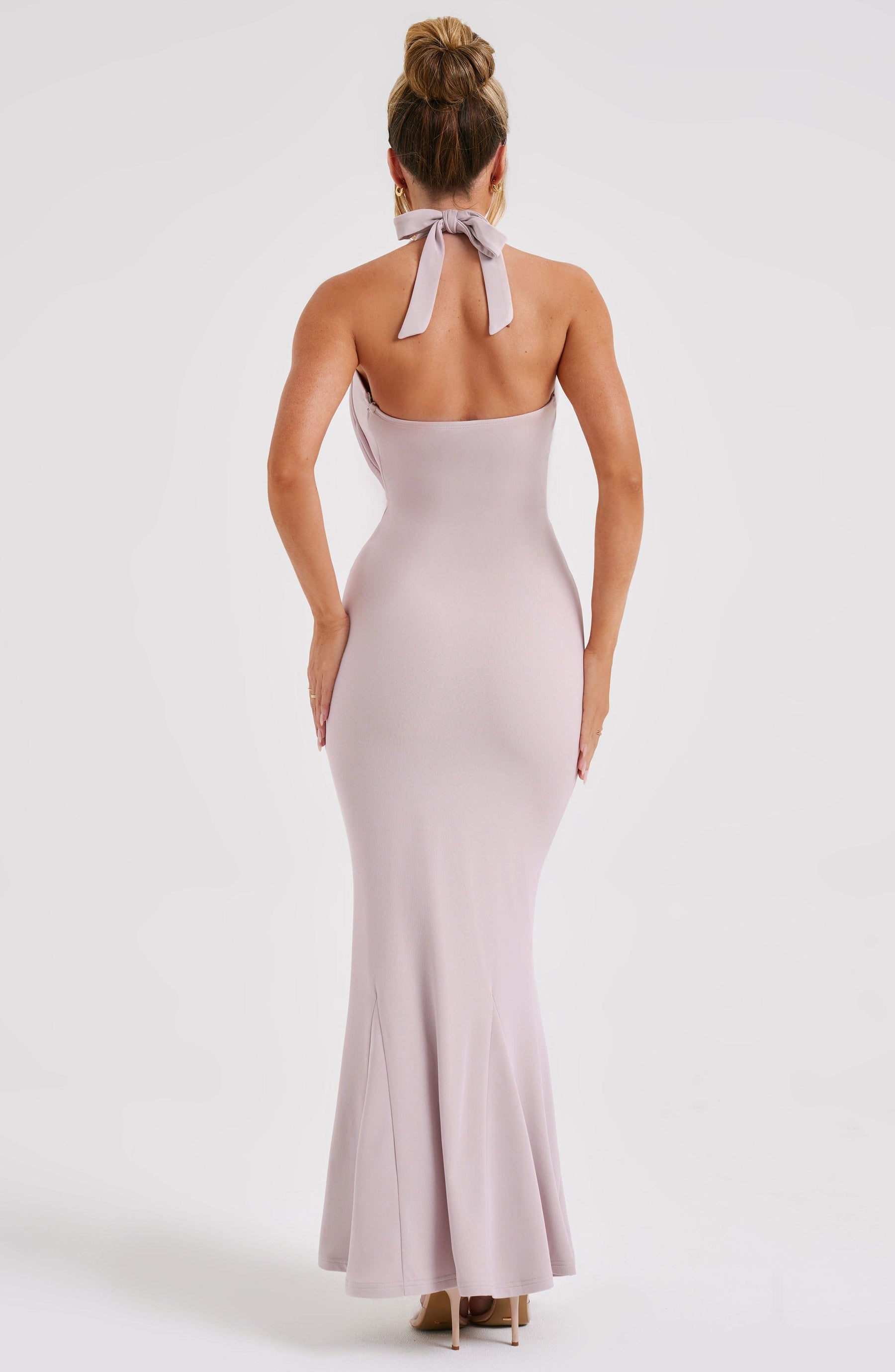 Chrishelle Maxi Elbise - Kemik Rengi