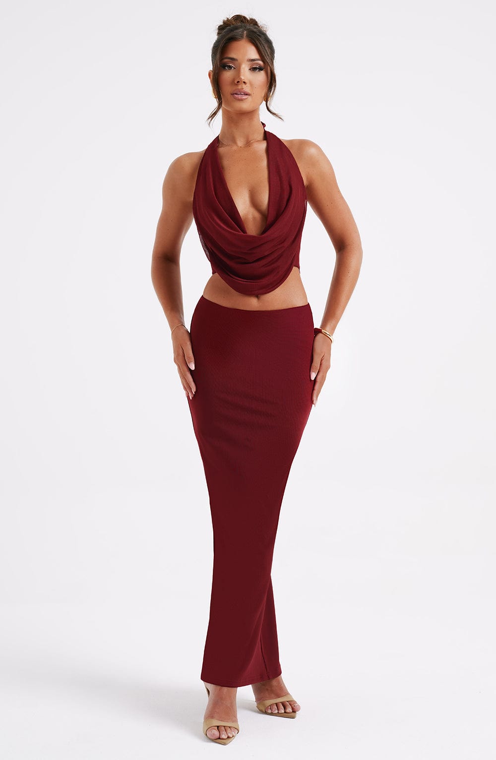 Chrishelle Top - Bordo