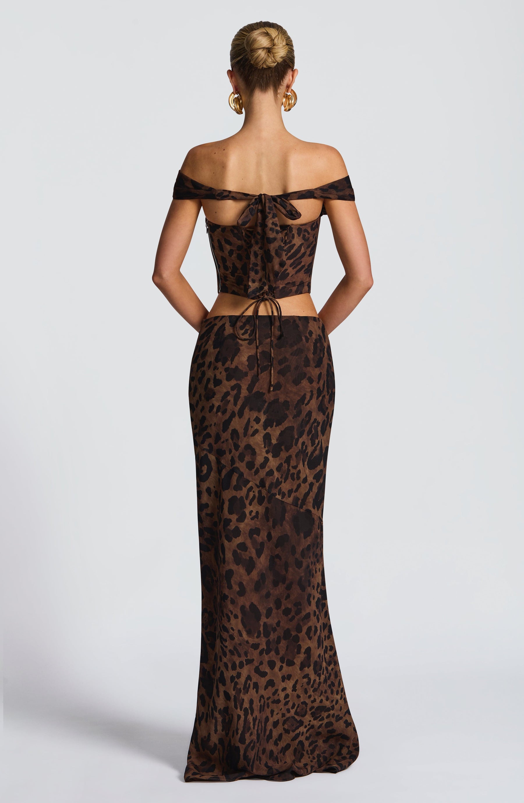 Chrysoula Maxi Etek - Leopar Desenli