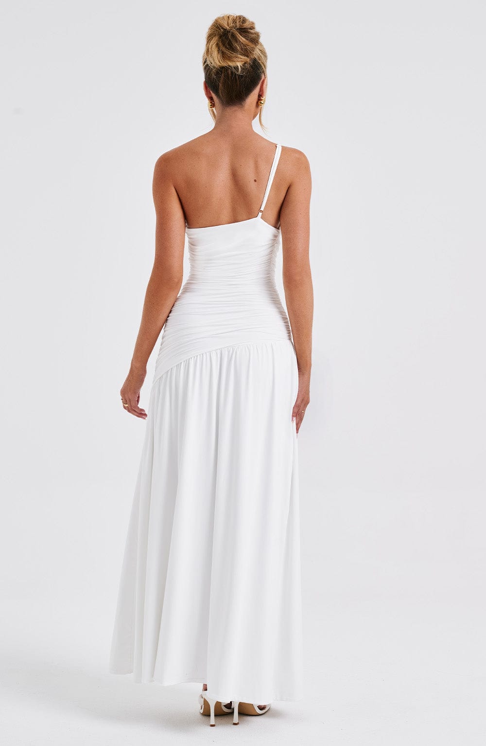 Claudia Maxi Elbise - Beyaz