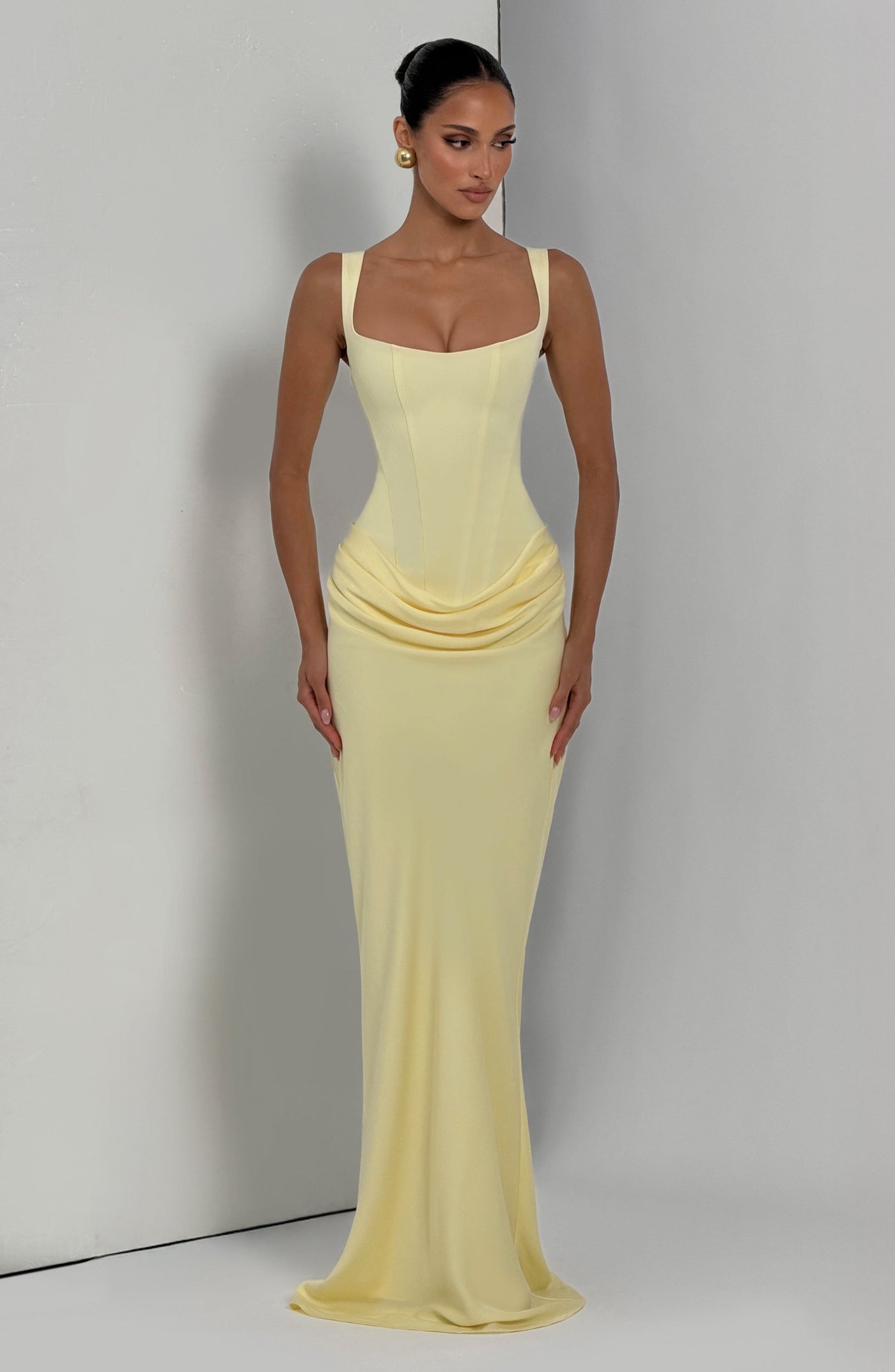 Cornelia Maxi Elbise - Limon