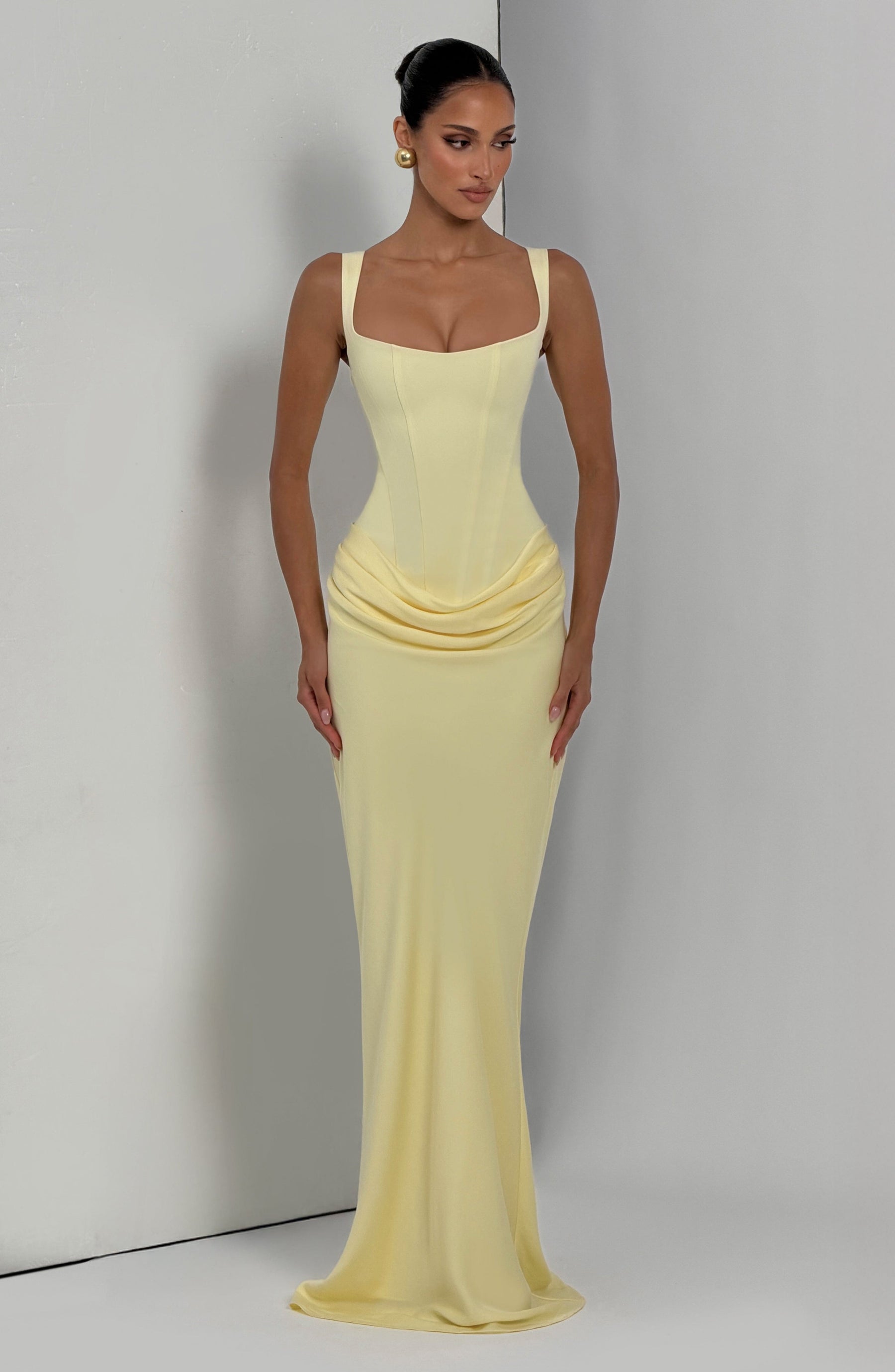 Cornelia Maxi Elbise - Limon