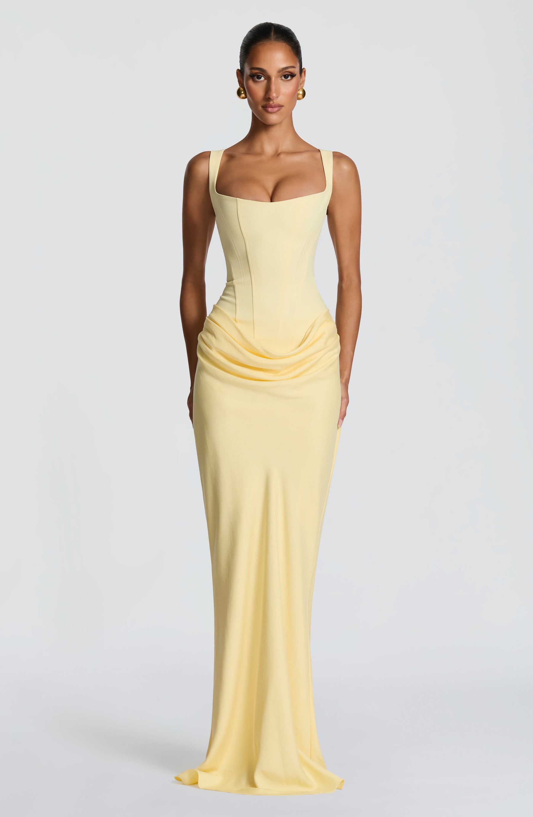 Cornelia Maxi Elbise - Limon