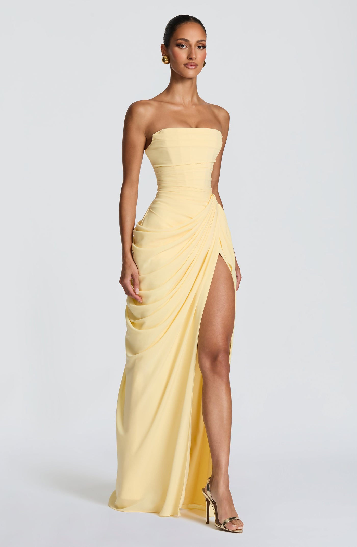 Cyra Maxi Elbise - Limon