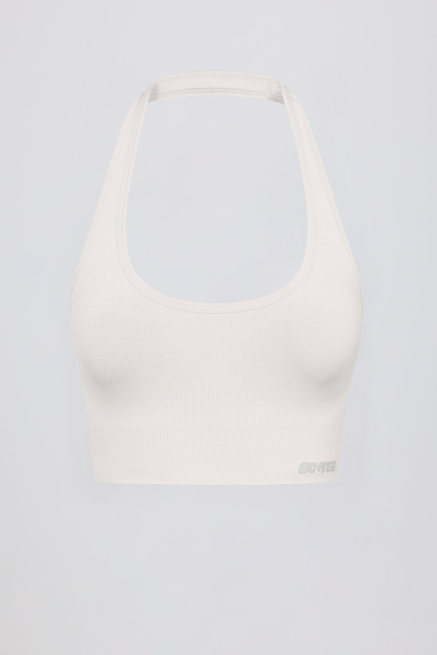 Define Luxe Halter Yaka Spor Sütyeni, Beyaz