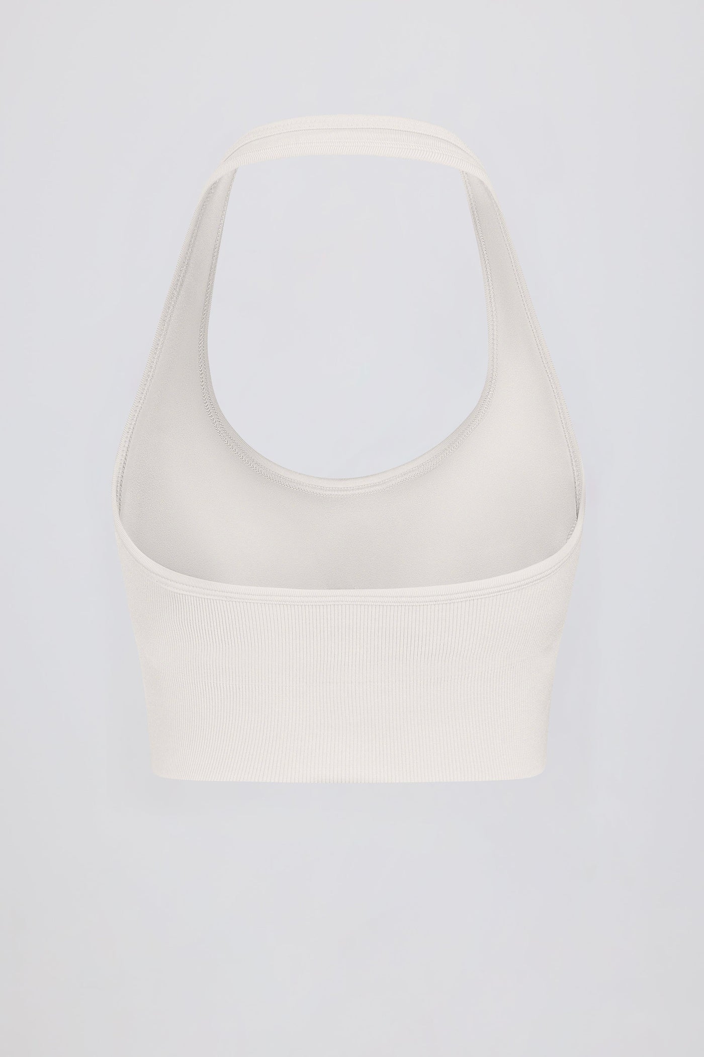 Define Luxe Halter Yaka Spor Sütyeni, Beyaz