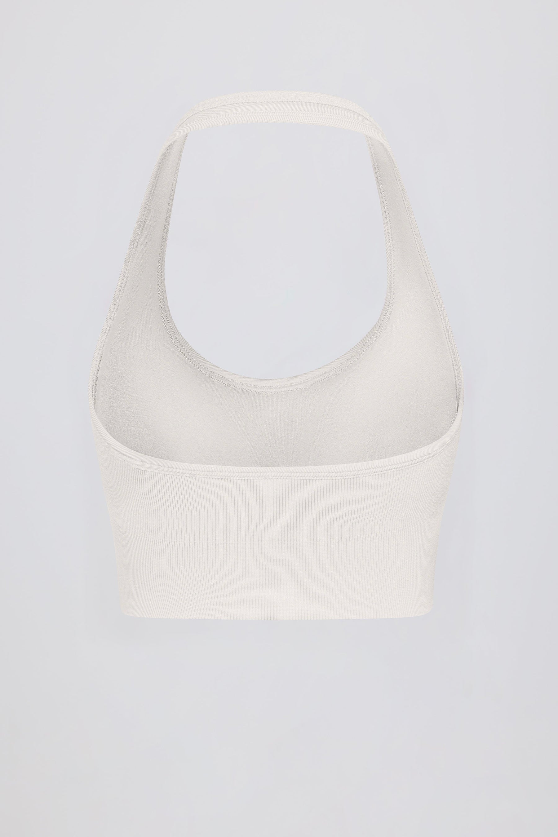 Define Luxe Halter Yaka Spor Sütyeni, Beyaz
