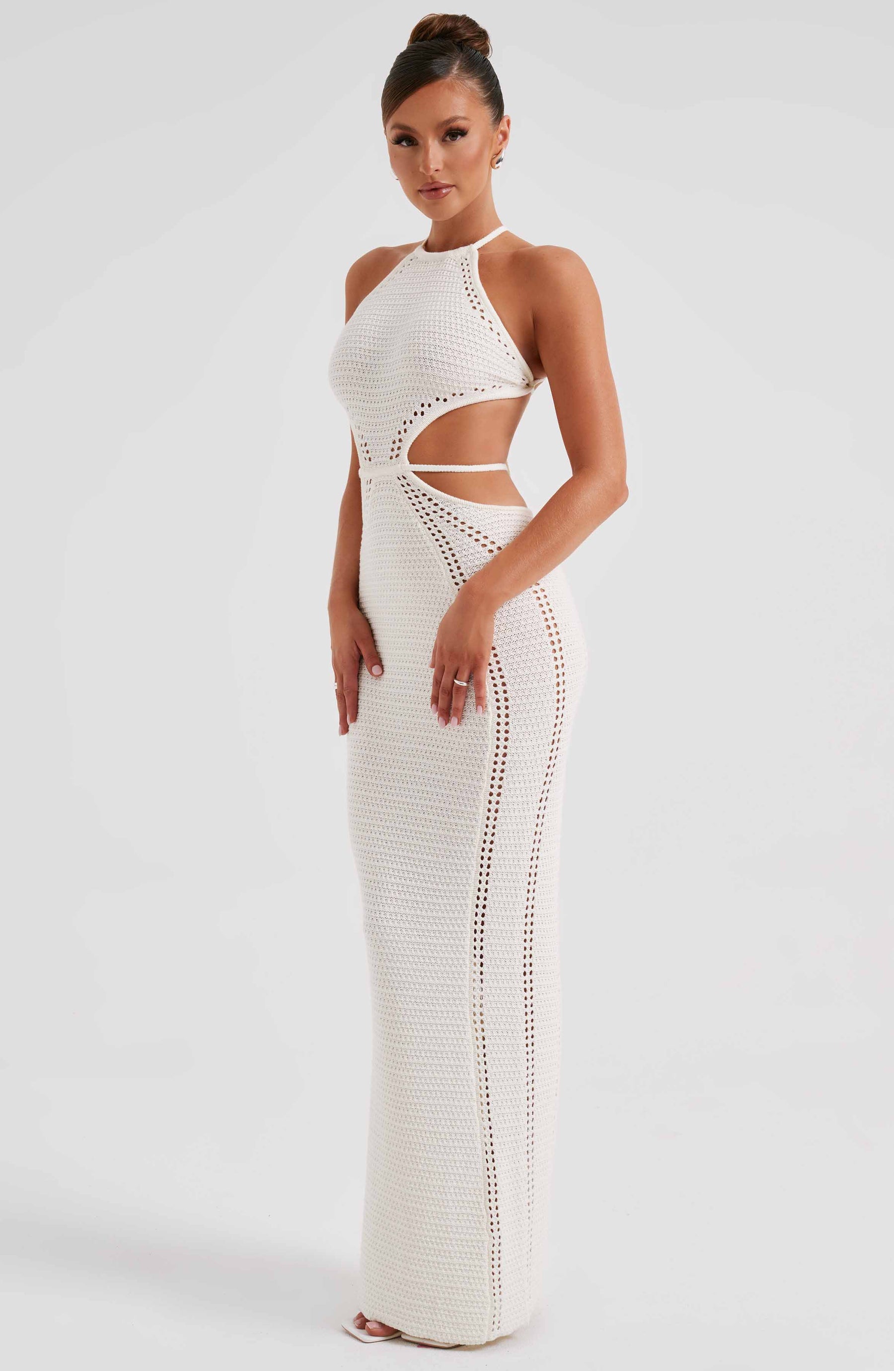 Delia Maxi Elbise - Beyaz