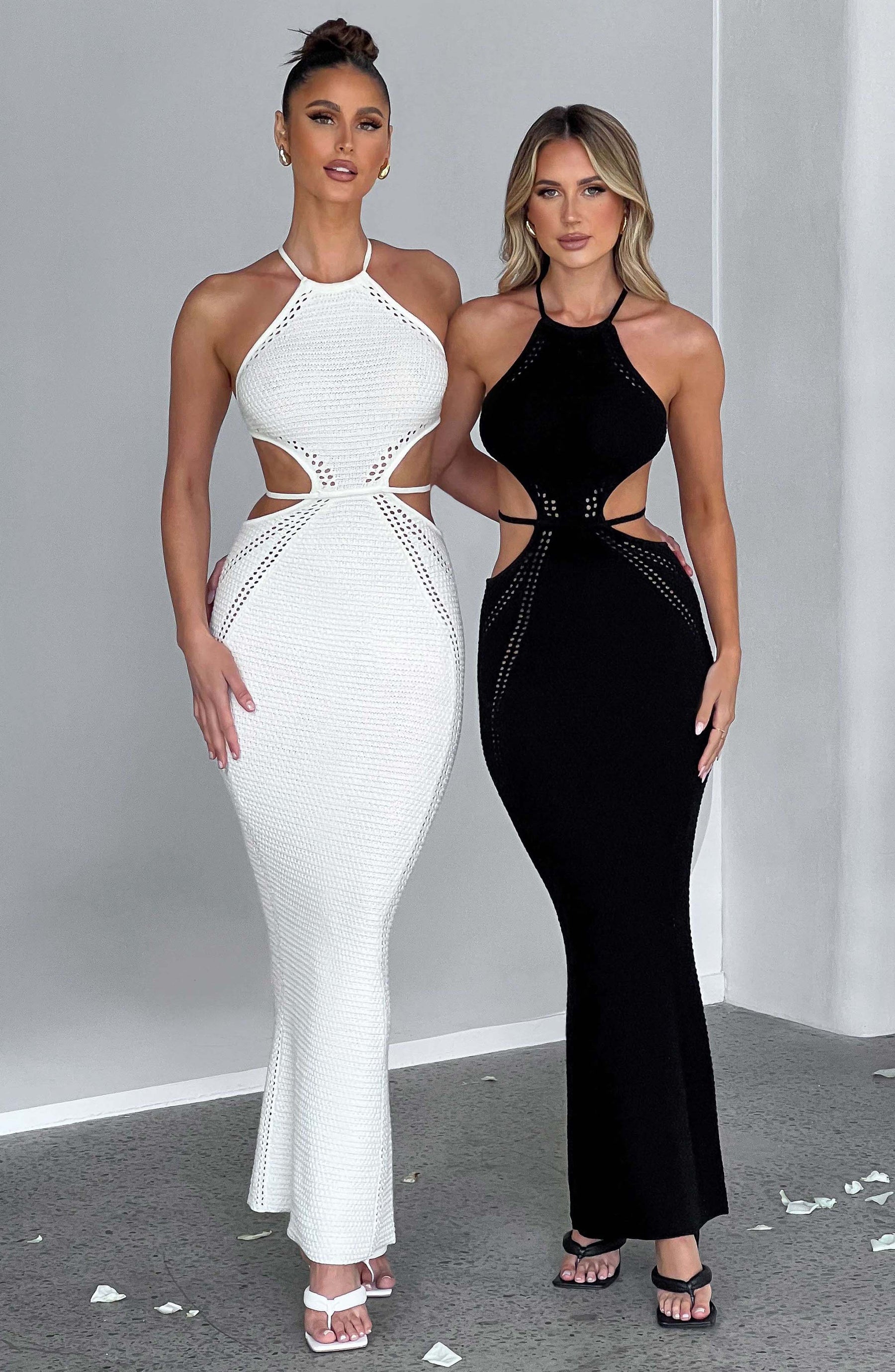 Delia Maxi Elbise - Beyaz