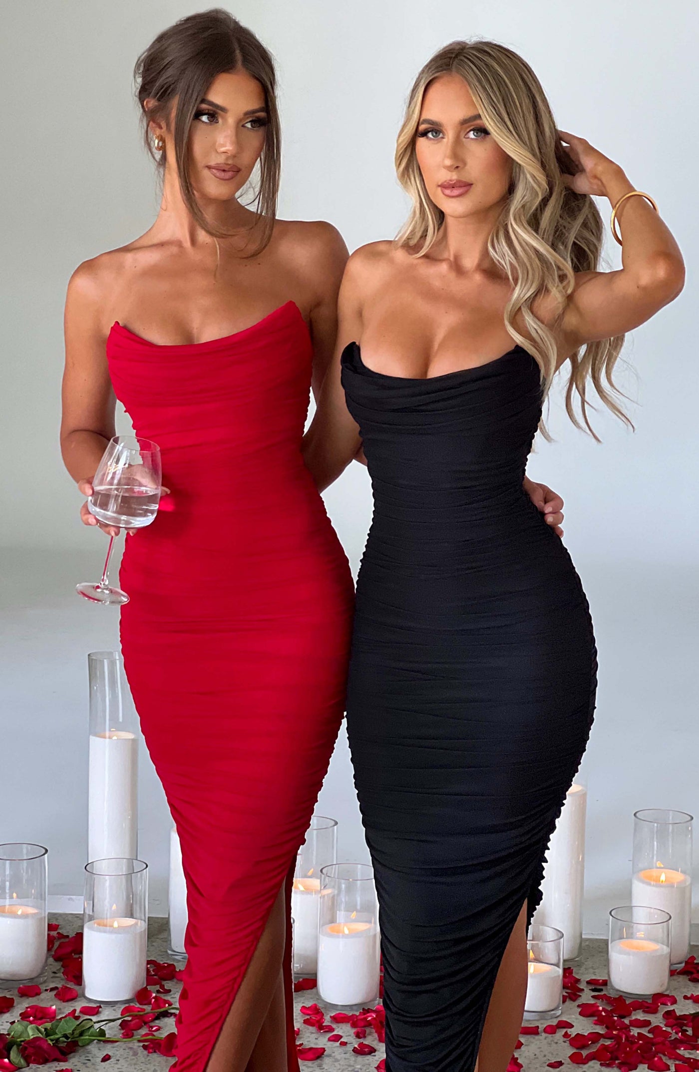 Demi Maxi Elbise - Siyah