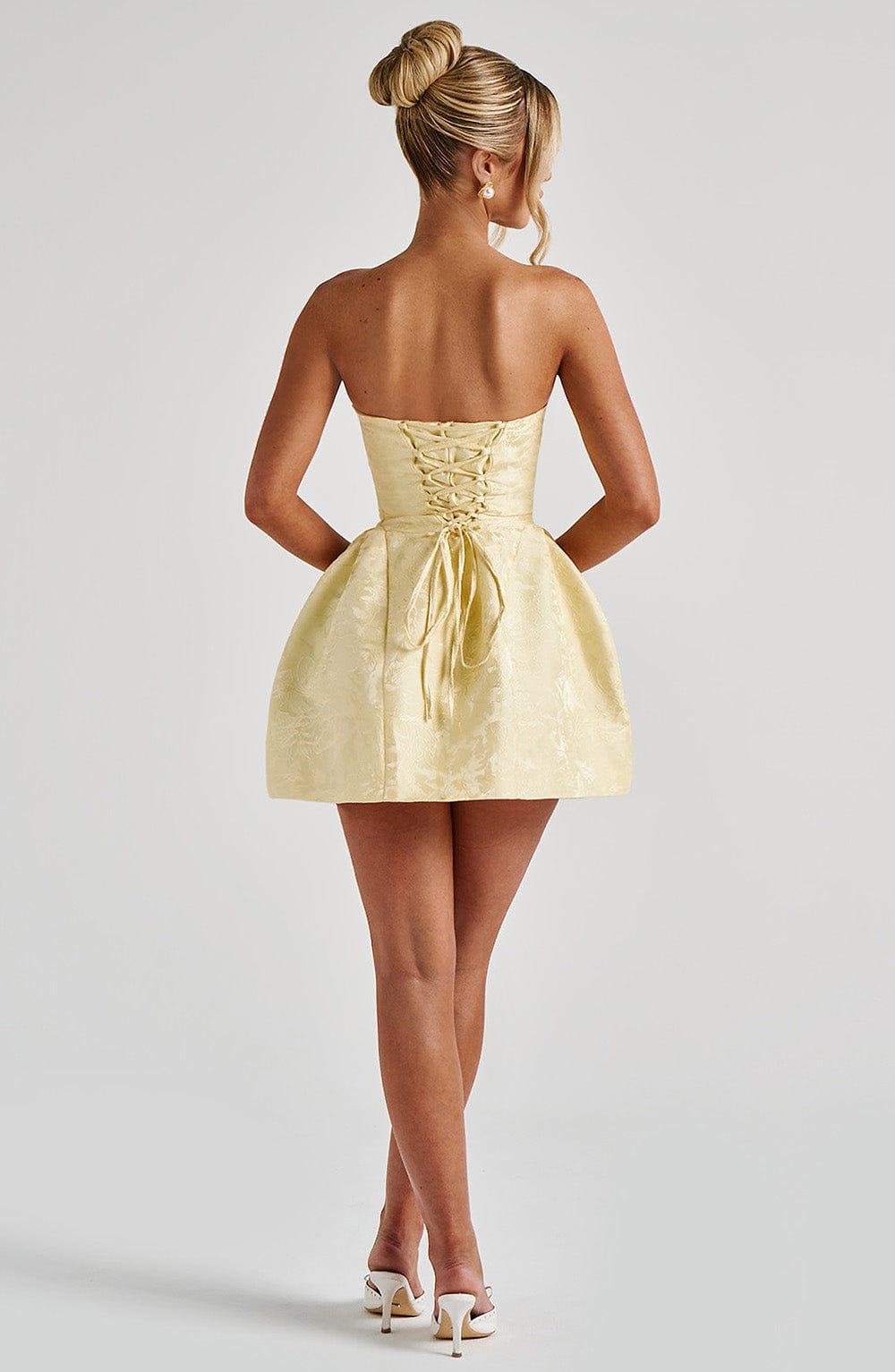 Elenora Mini Elbise - Limon
