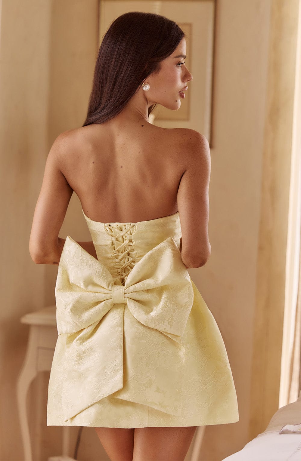 Elenora Mini Elbise - Limon