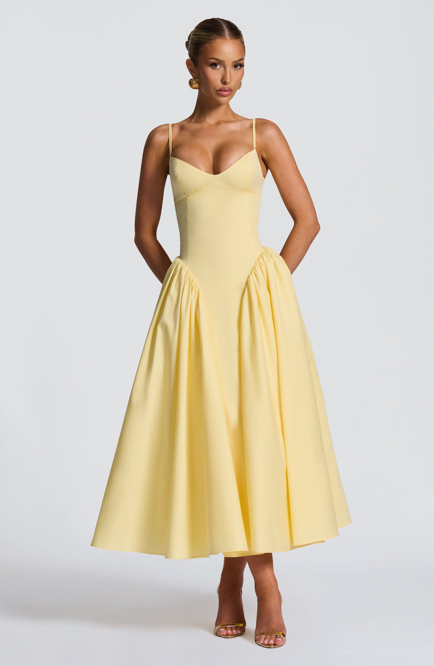Emerson Midi Elbise - Limon