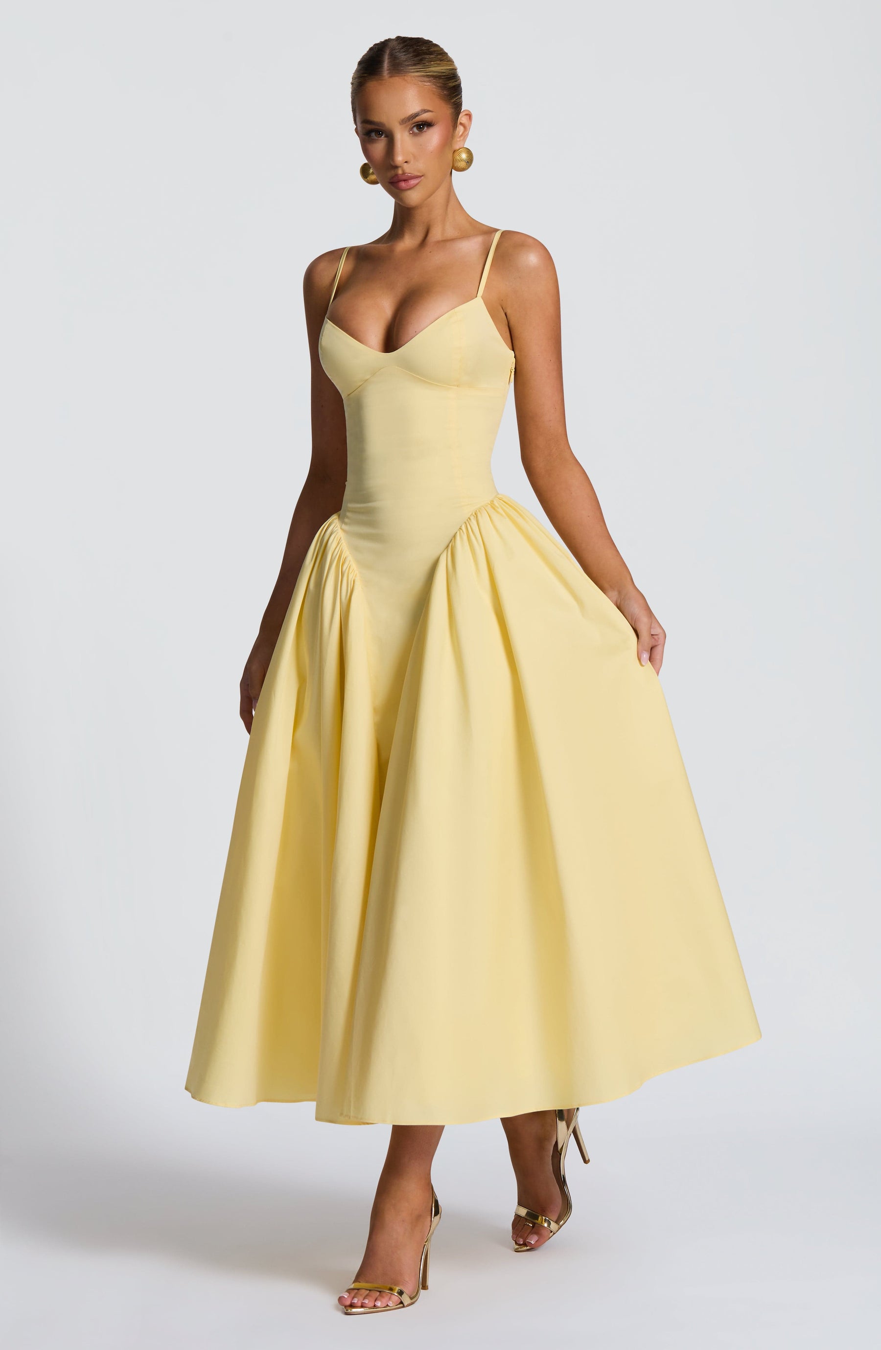 Emerson Midi Elbise - Limon