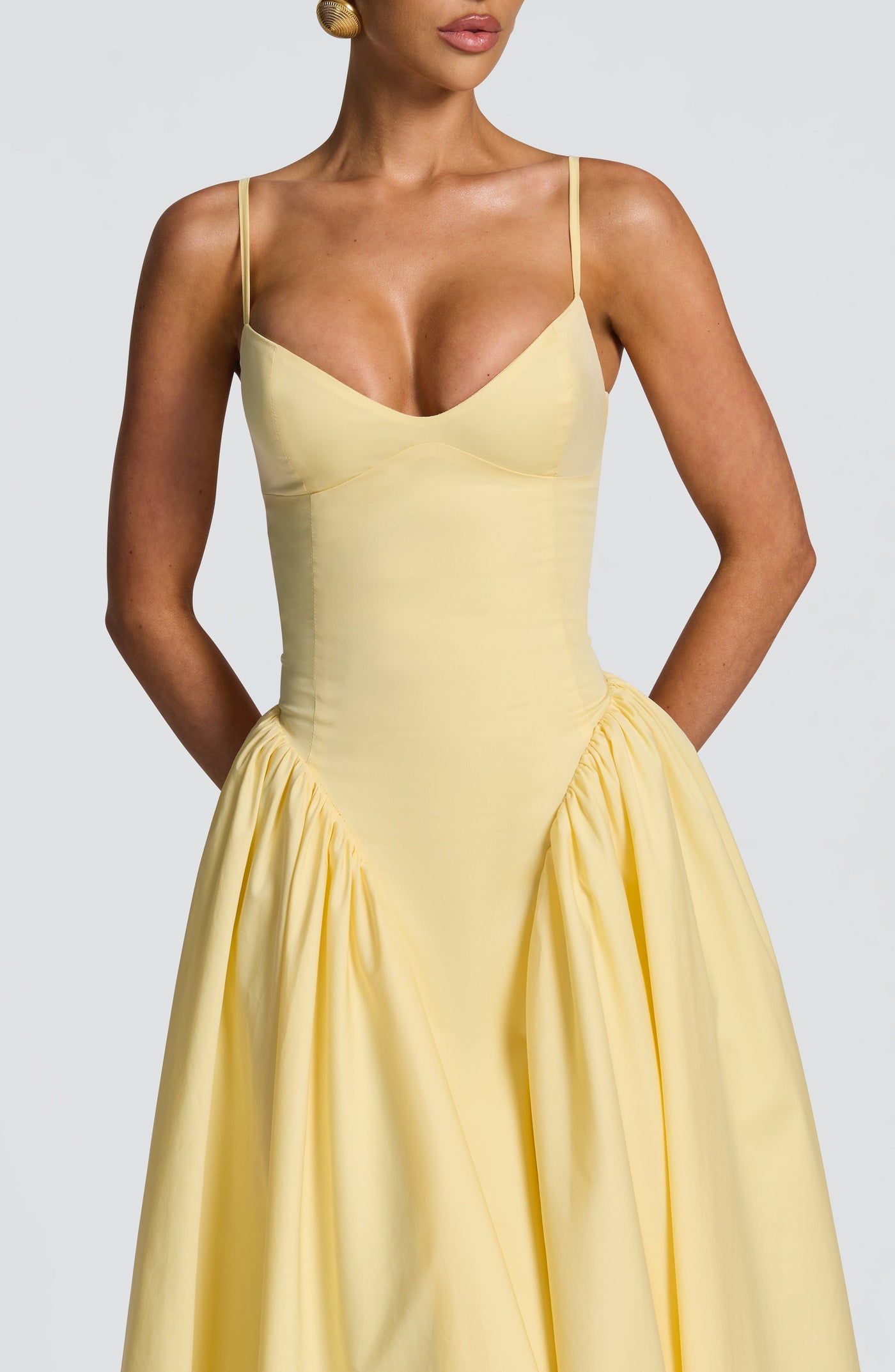 Emerson Midi Elbise - Limon