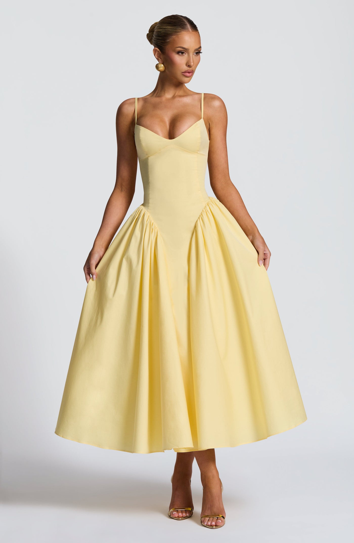 Emerson Midi Elbise - Limon