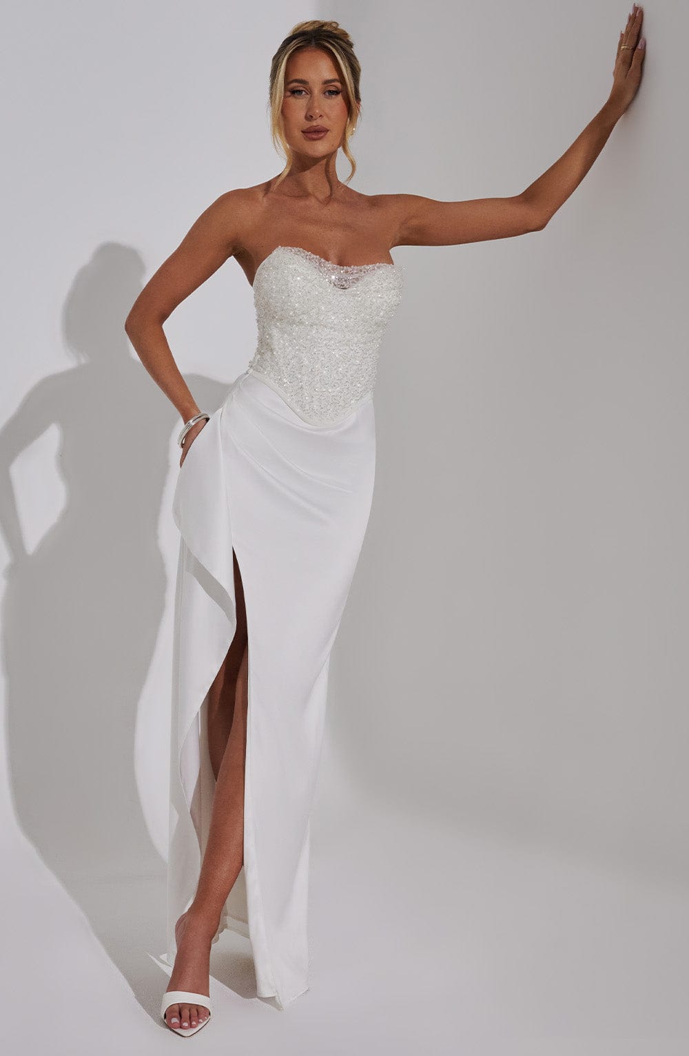Emrielle Maxi Elbise - Fildişi