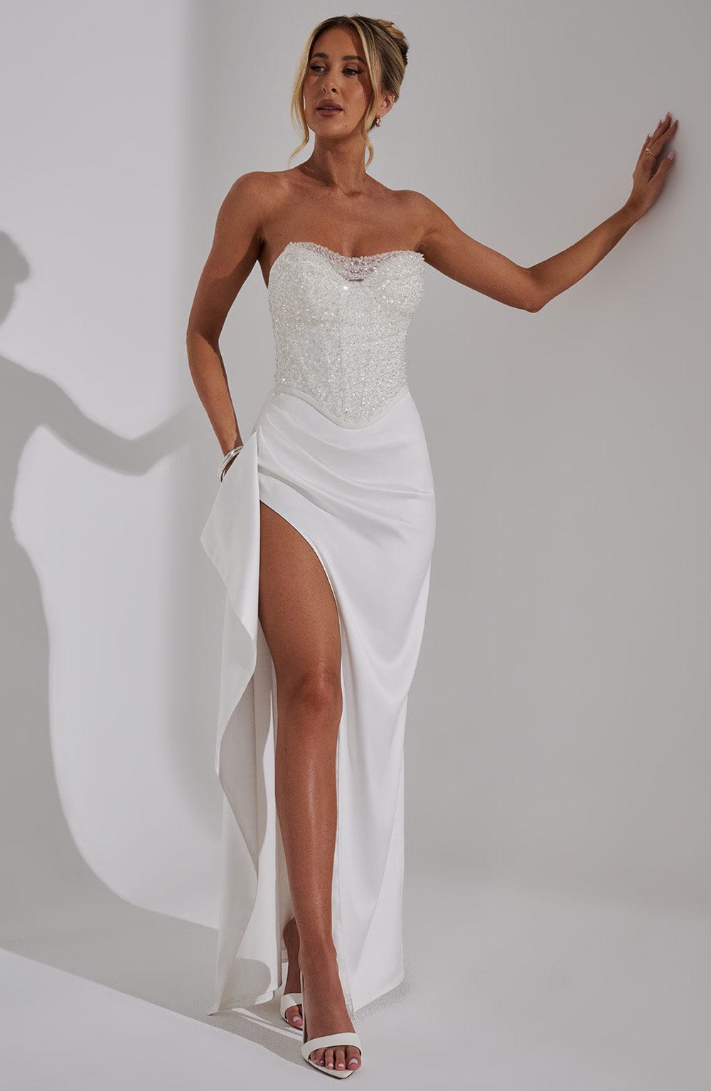 Emrielle Maxi Elbise - Fildişi