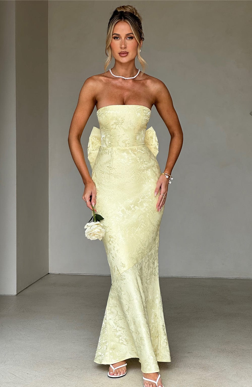 Felicity Maxi Elbise - Limon