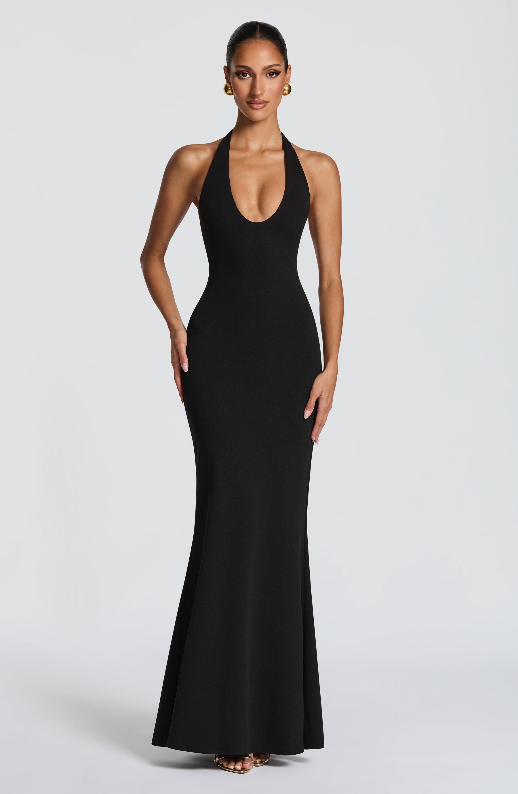 Fern Maxi Elbise - Siyah