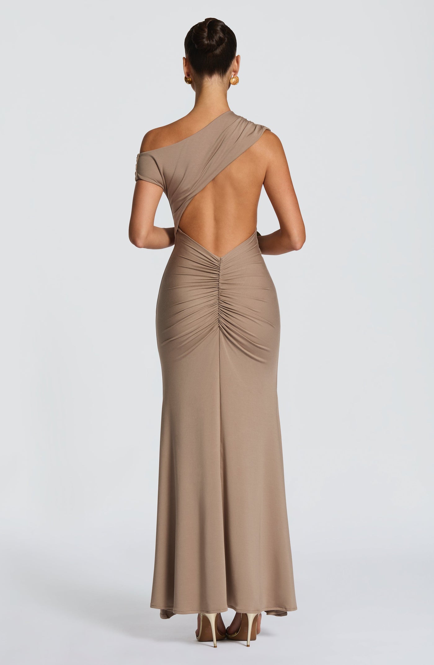 Fiora Maxi Elbise - Taş Rengi