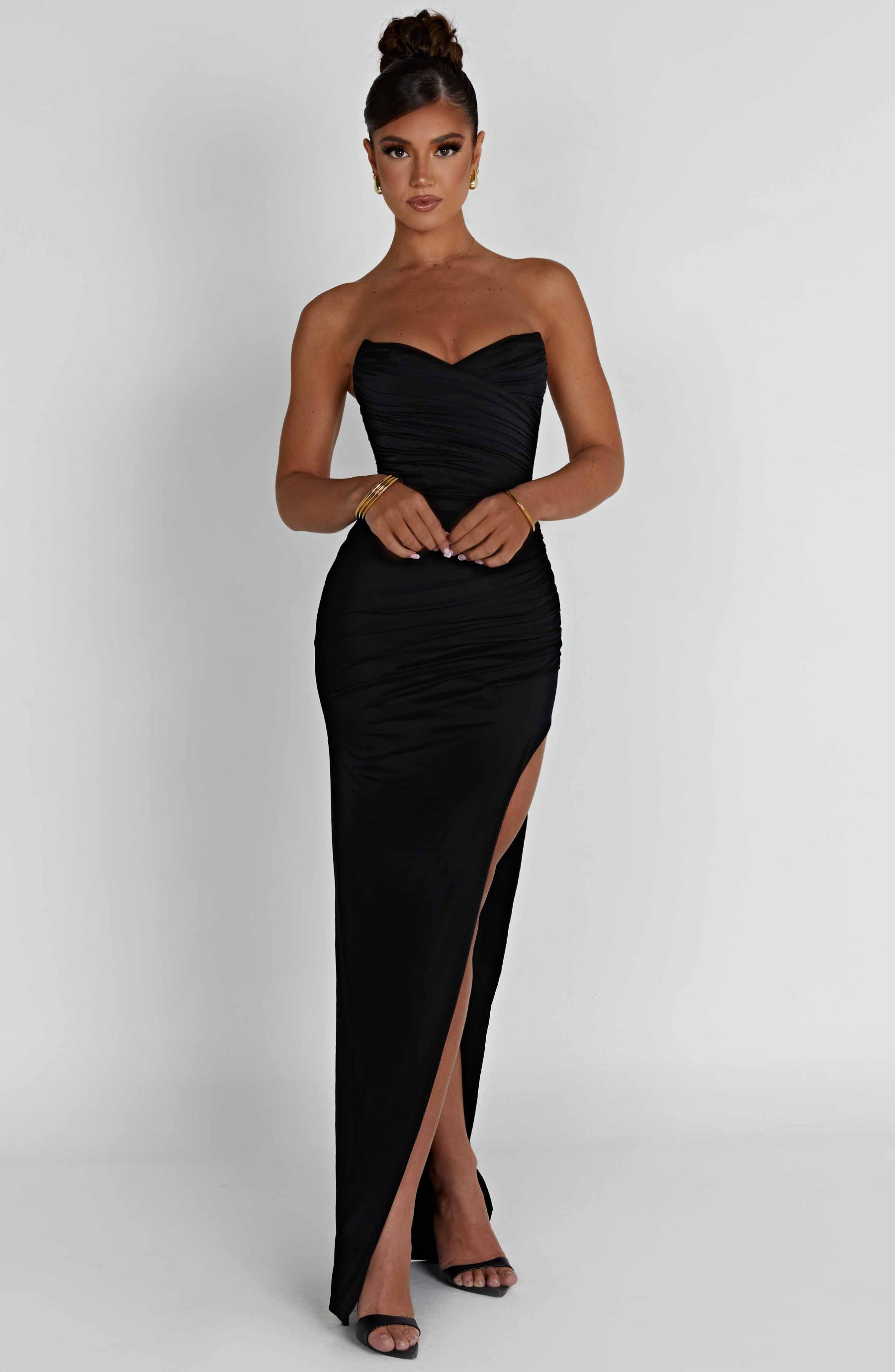 Giovanna Maxi Elbise - Siyah