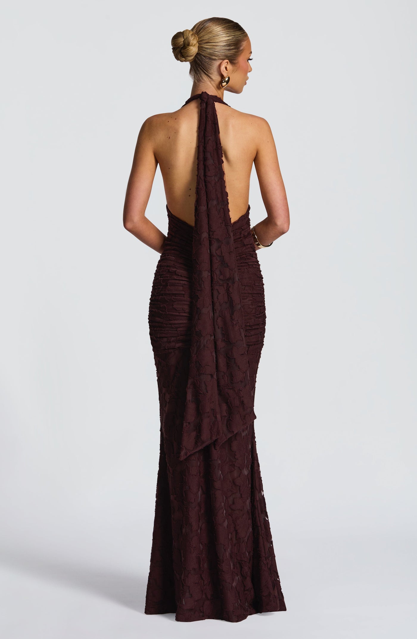 Guinevere Maxi Elbise - Erik Kahverengi