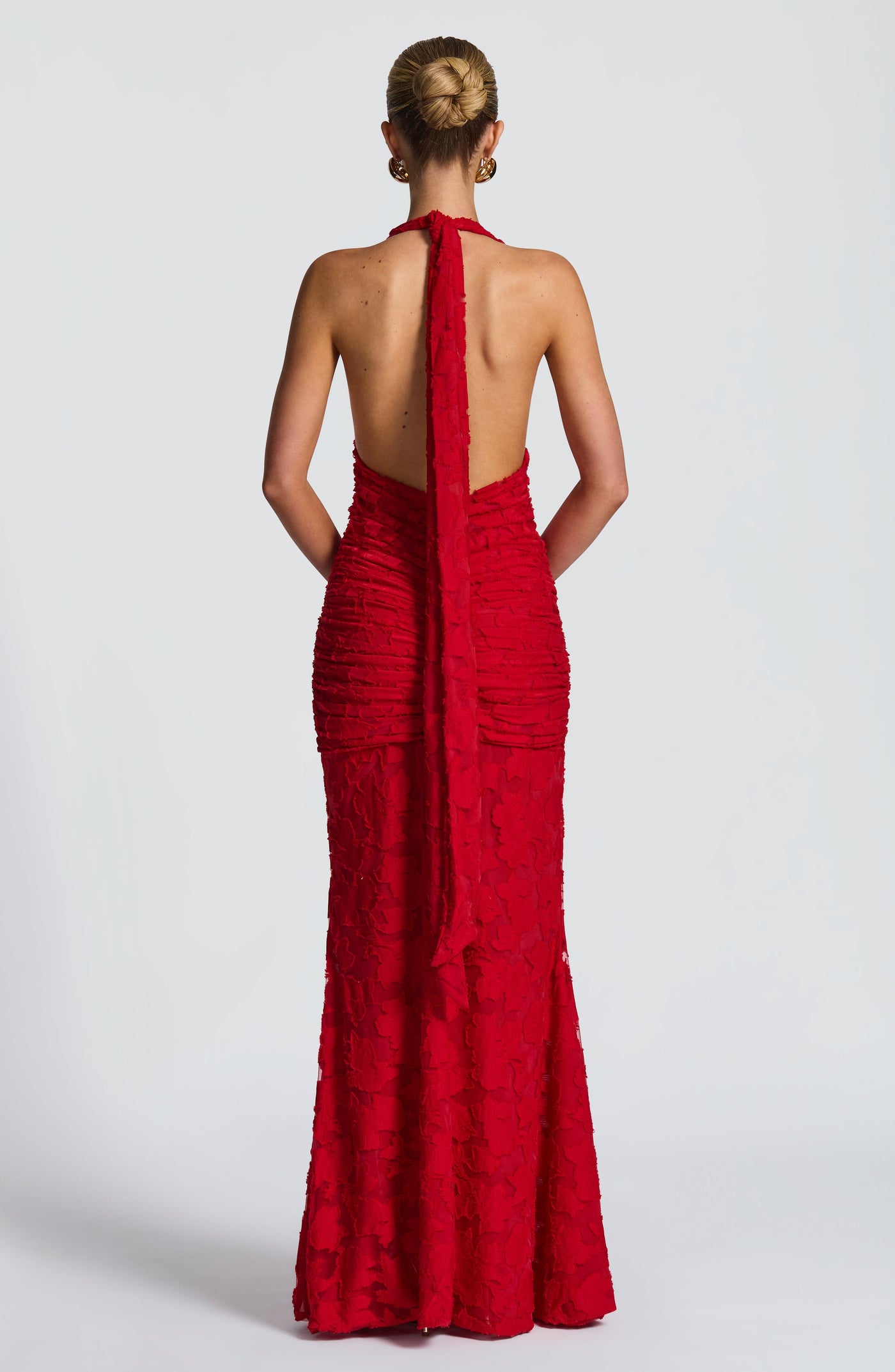 Guinevere Maxi Elbise - Kırmızı