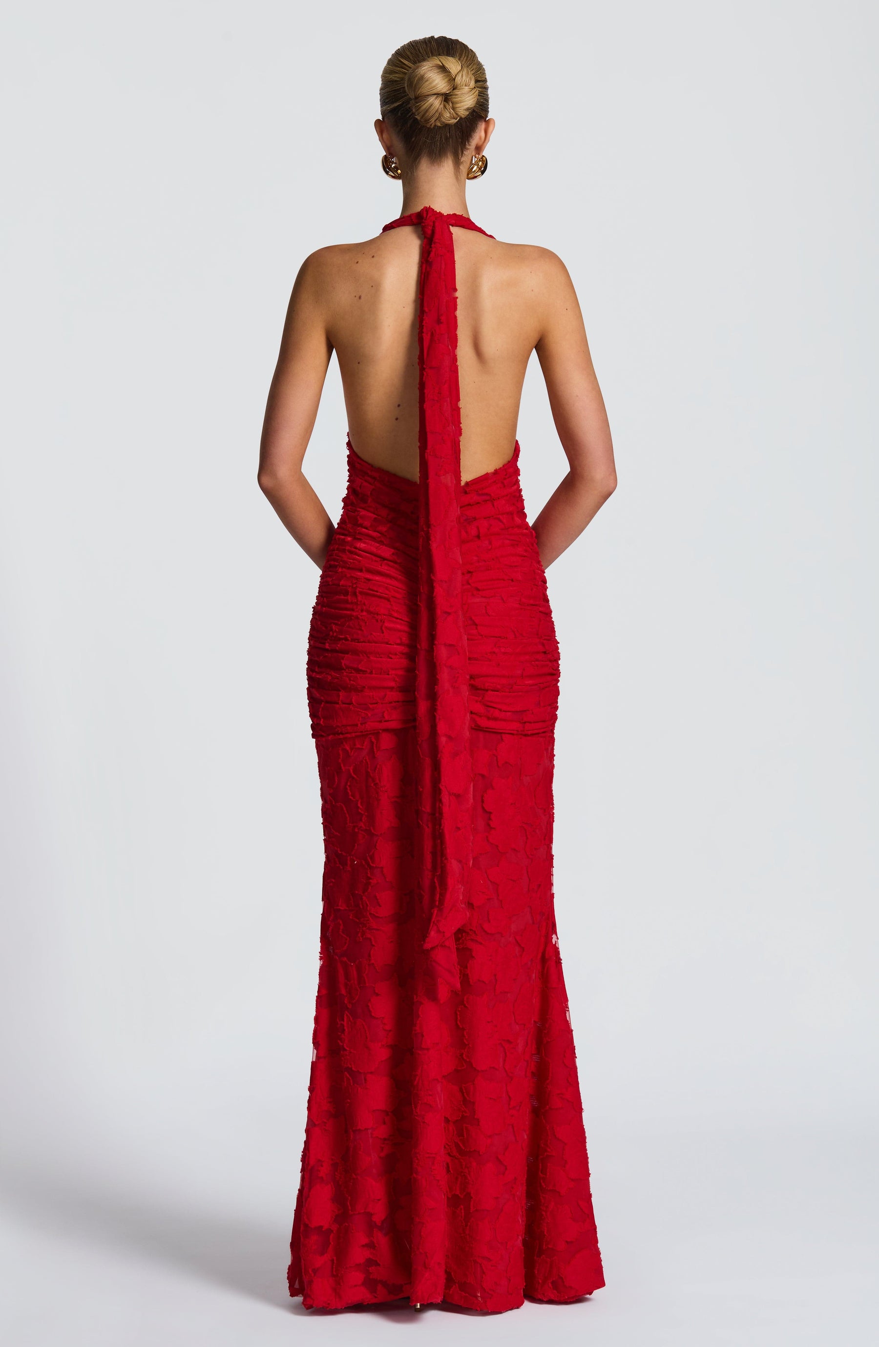 Guinevere Maxi Elbise - Kırmızı