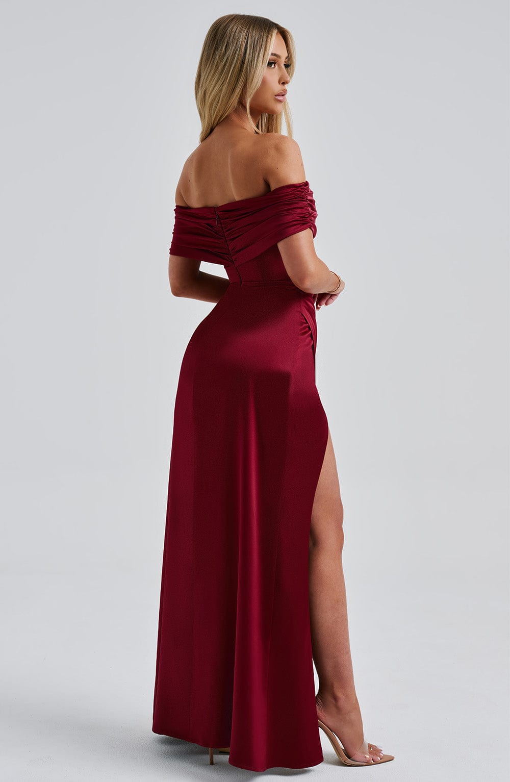 Gwendolyn Maxi Elbise - Bordo