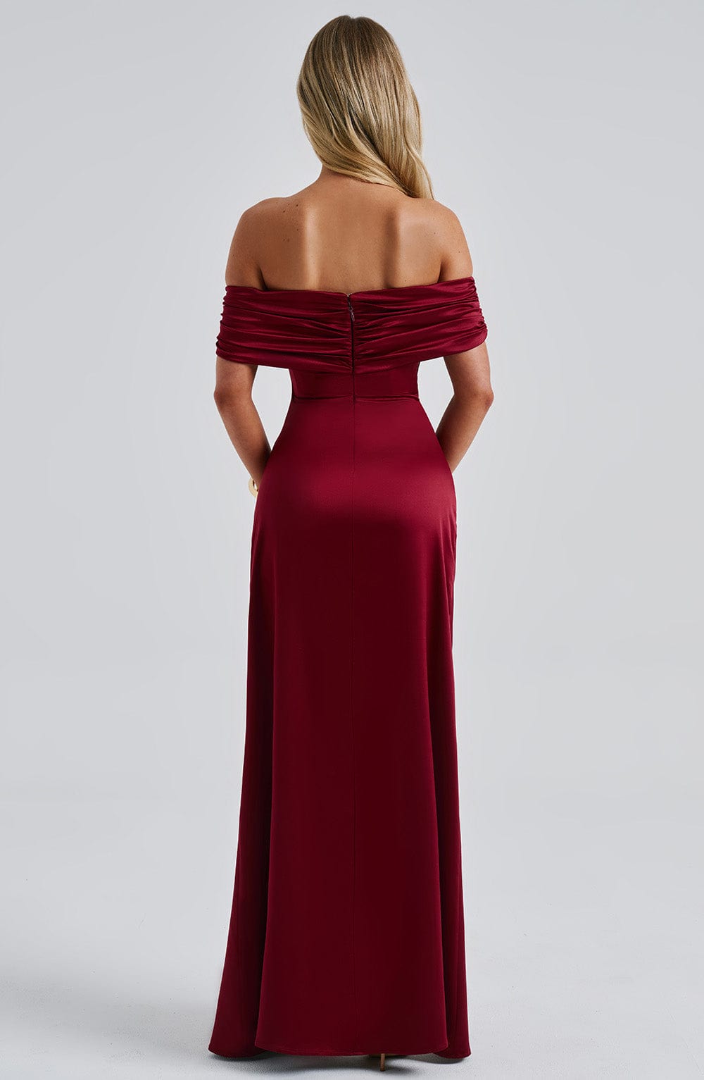Gwendolyn Maxi Elbise - Bordo