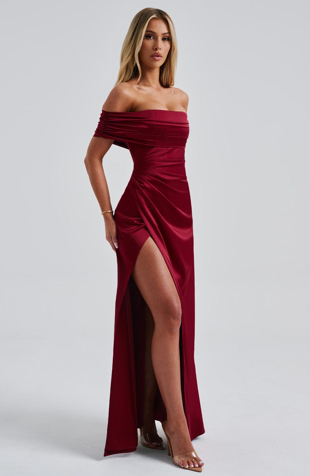 Gwendolyn Maxi Elbise - Bordo