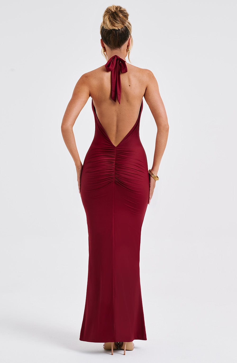 Harmonia Maxi Elbise - Bordo
