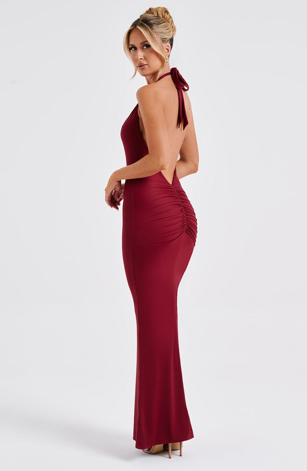 Harmonia Maxi Elbise - Bordo
