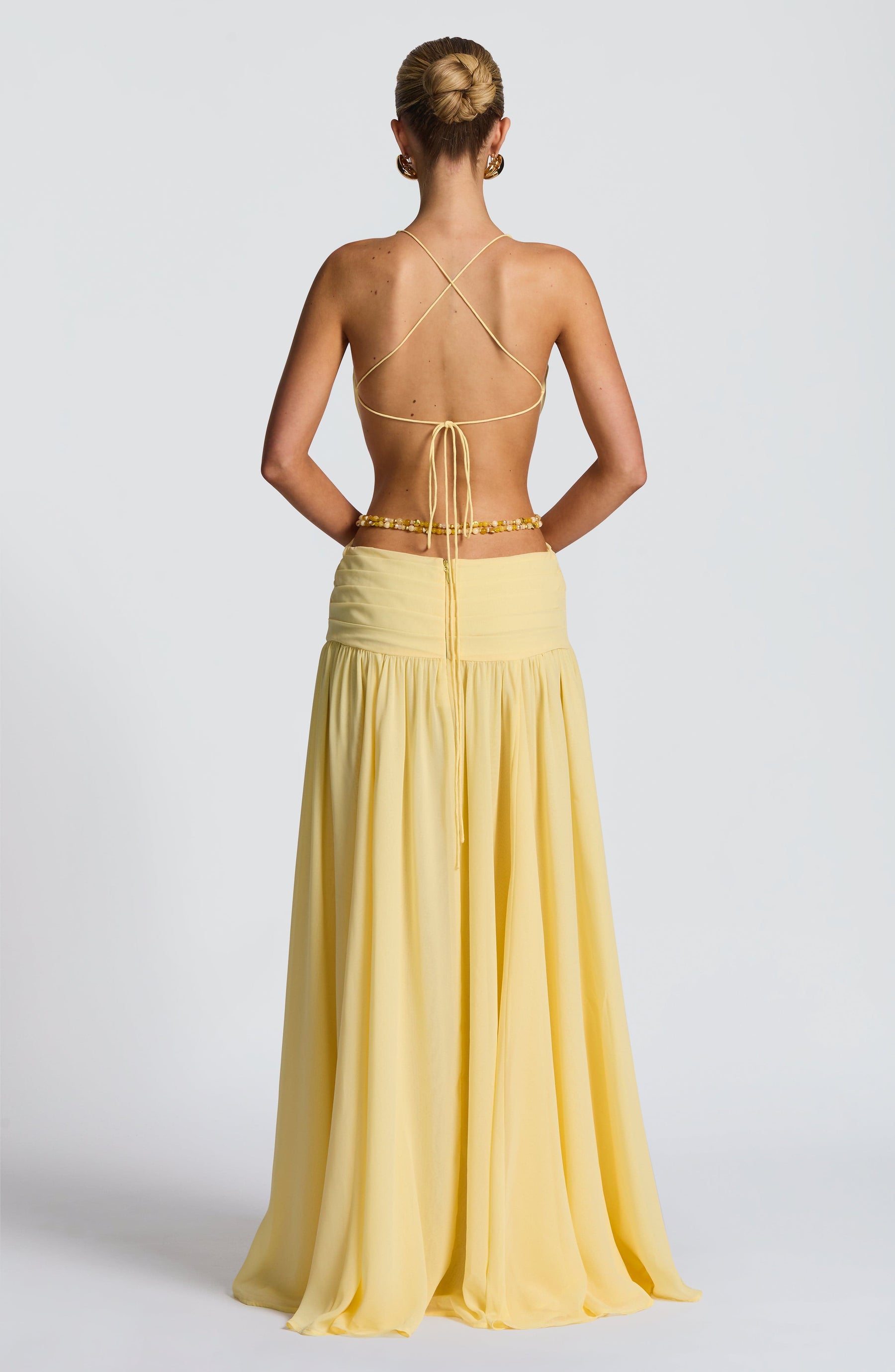 Indianna Maxi Elbise - Limon