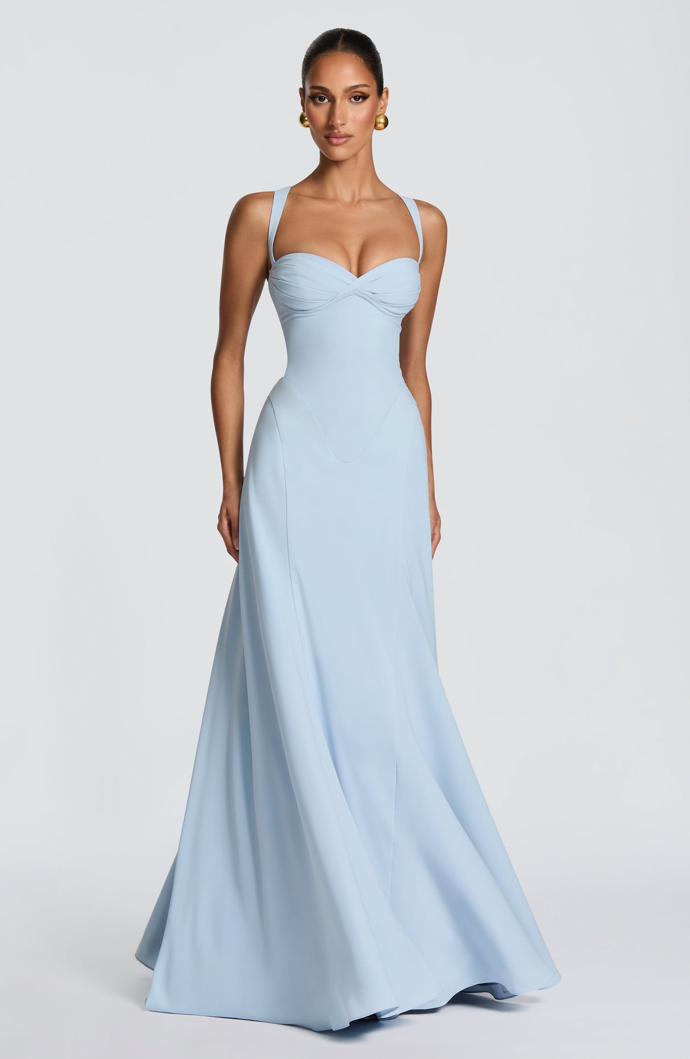 Irie Maxi Elbise - Buz Mavisi