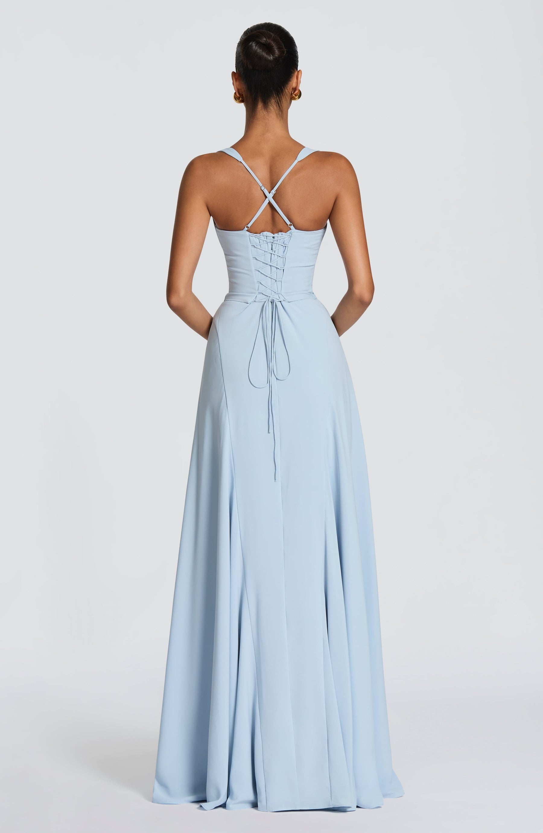 Irie Maxi Elbise - Buz Mavisi