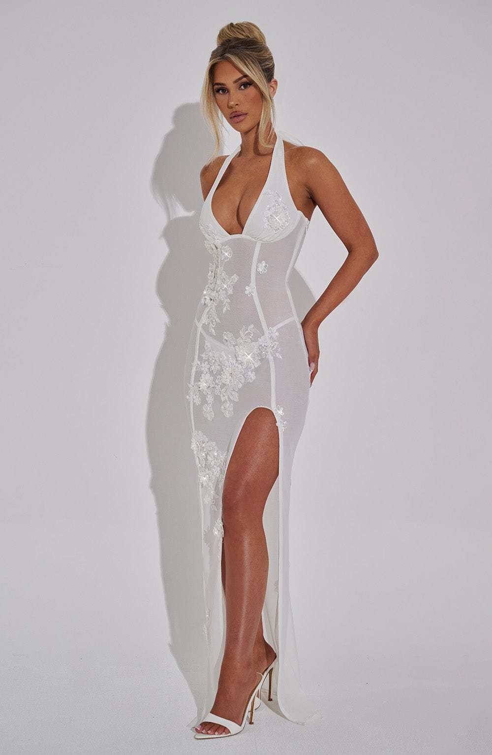 Jacqueline Maxi Elbise - Fildişi